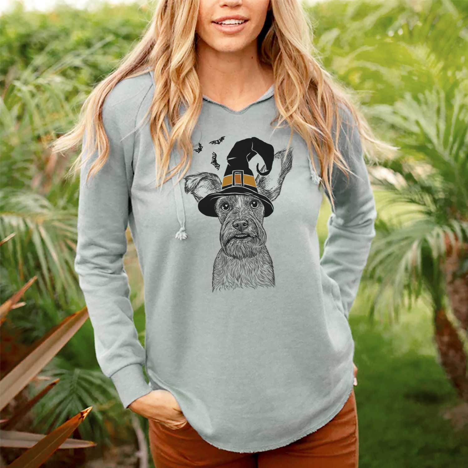Witch Sawyer the Snorkie - Cali Wave Hooded Sweatshirt