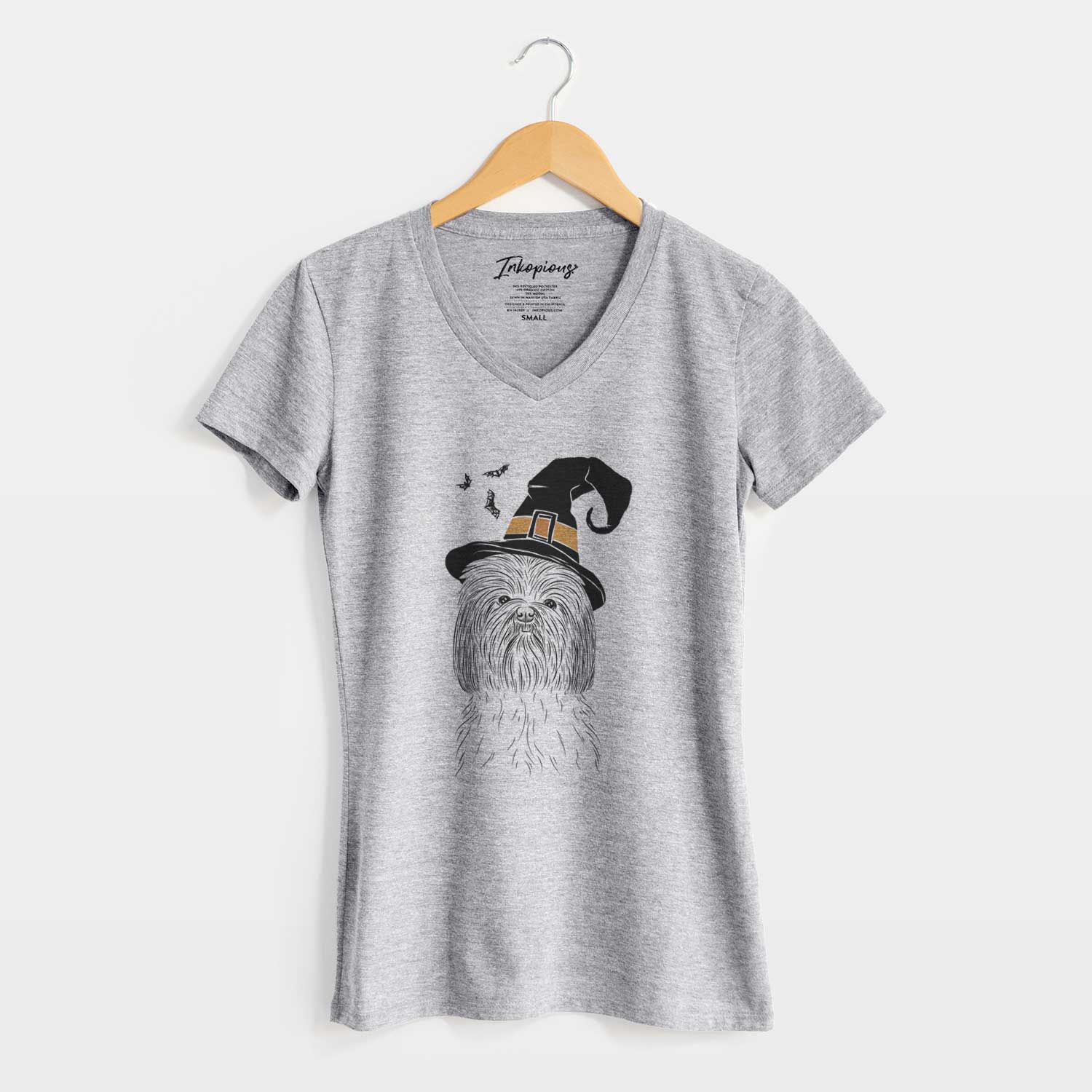 Witch Scully the Shih Tzu - Women's V-neck Shirt