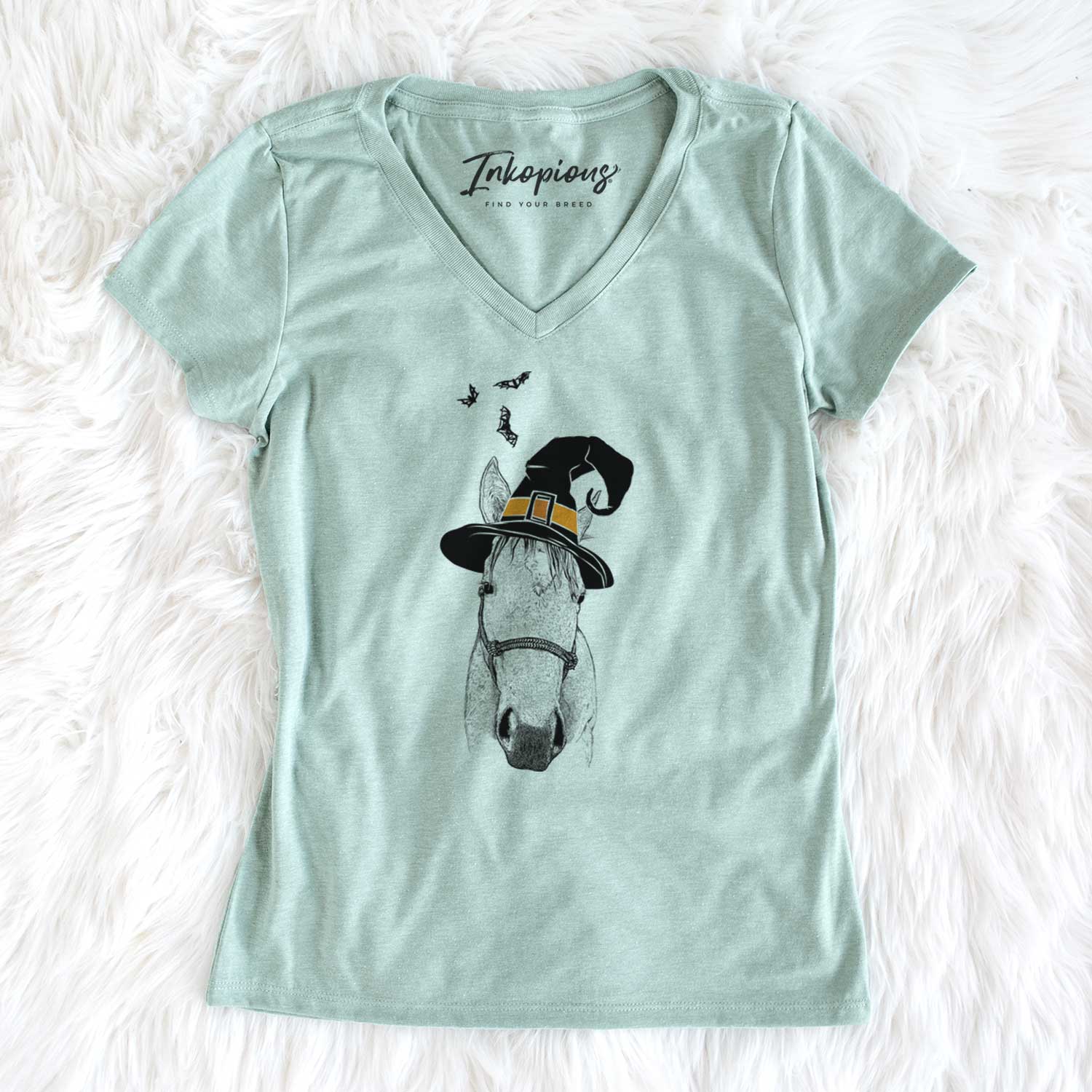 Witch SeaBee the Quarter Horse - Women's V-neck Shirt