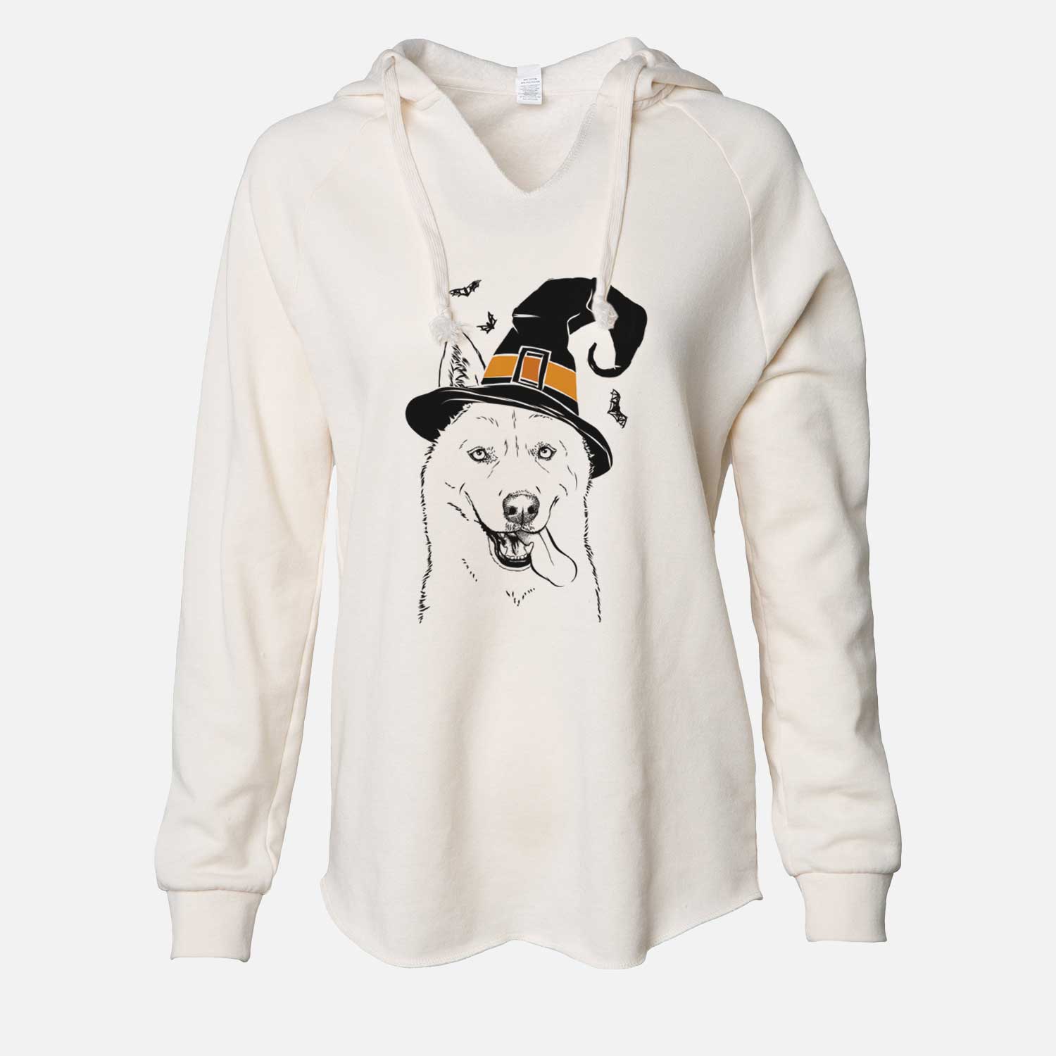 Witch Sinatra the Siberian Husky - Cali Wave Hooded Sweatshirt