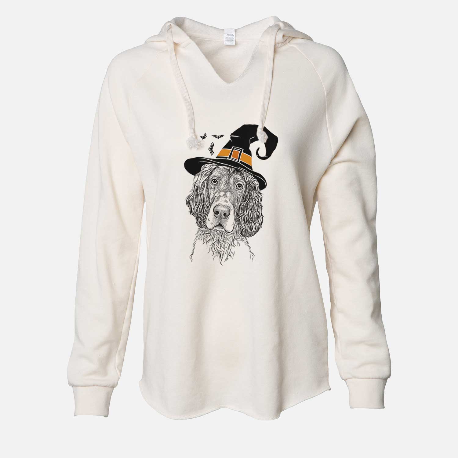 Witch Sir Rexford the Blue Belton English Setter - Cali Wave Hooded Sweatshirt