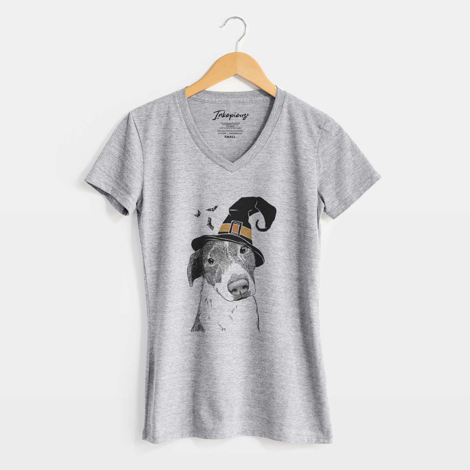 Witch Sophia the Mixed Breed - Women's V-neck Shirt