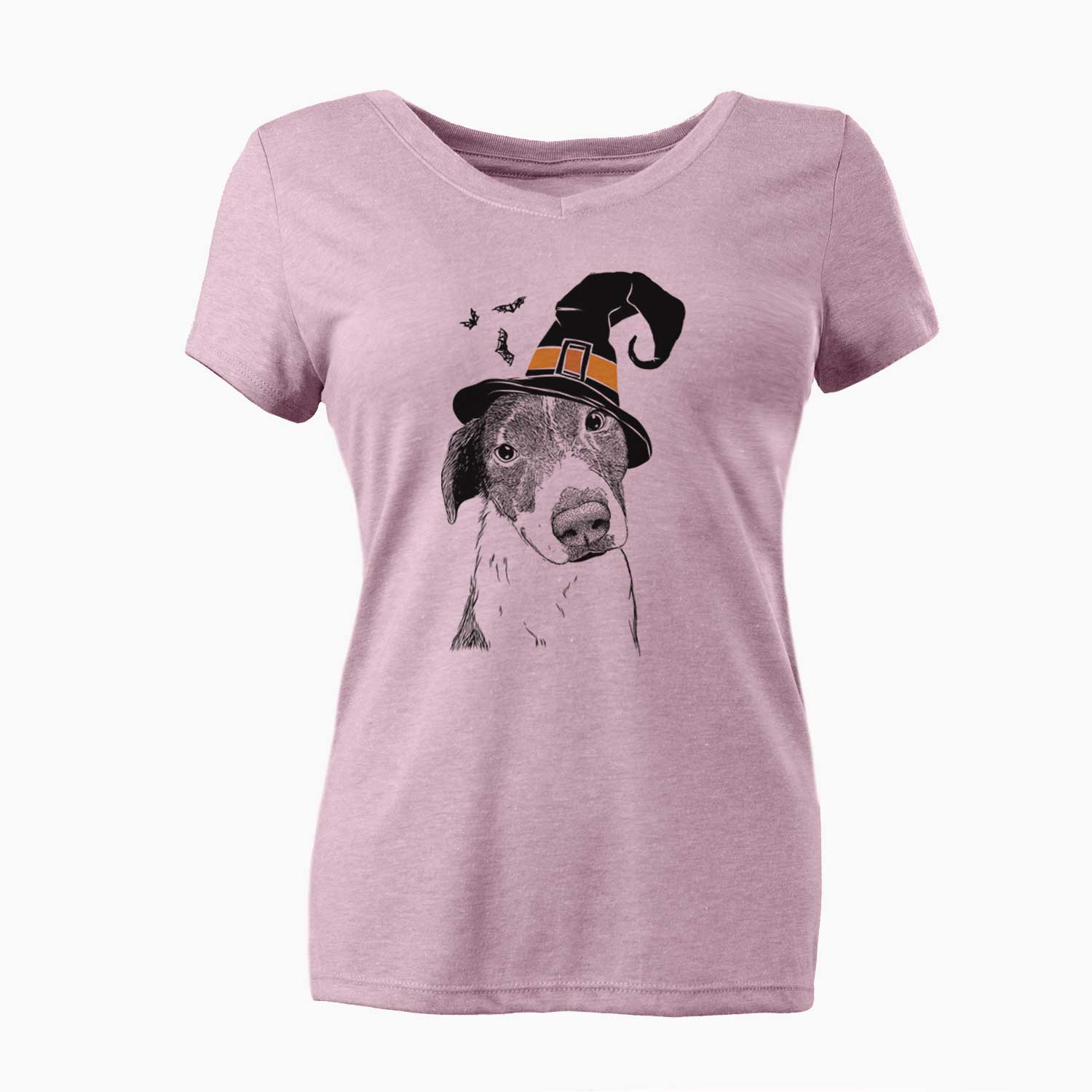 Witch Sophia the Mixed Breed - Women's V-neck Shirt