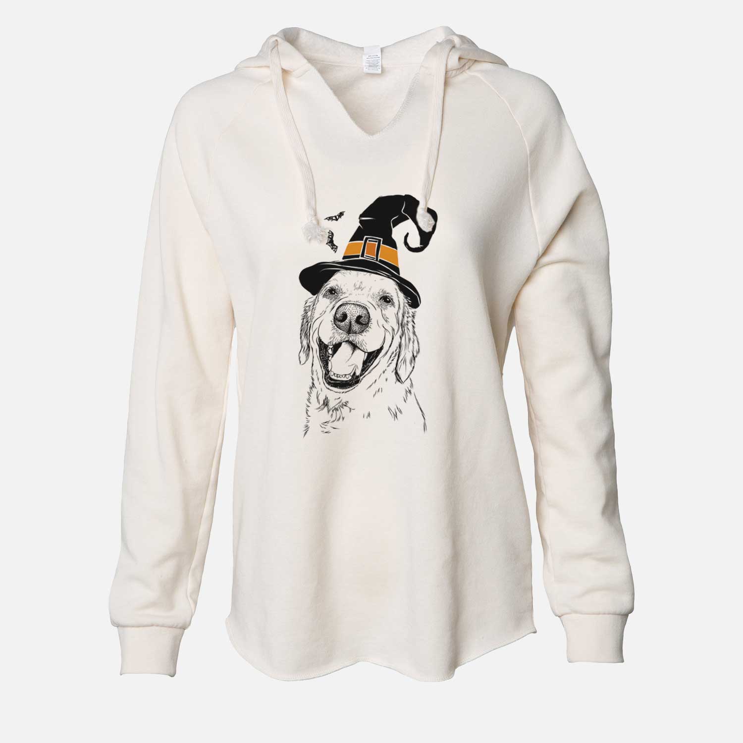 Witch Spanky the Golden Retriever - Cali Wave Hooded Sweatshirt