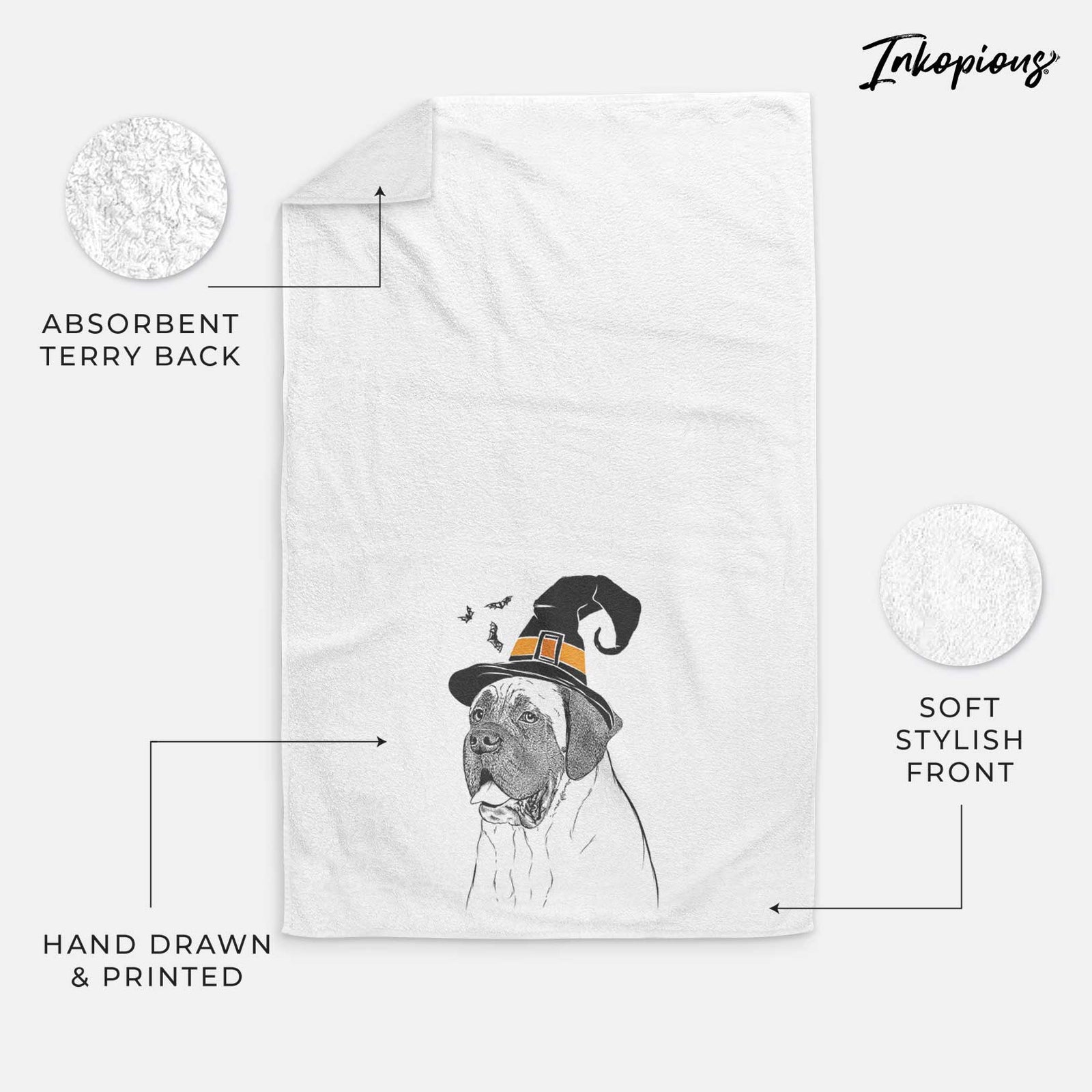 Sterling the English Mastiff Decorative Hand Towel