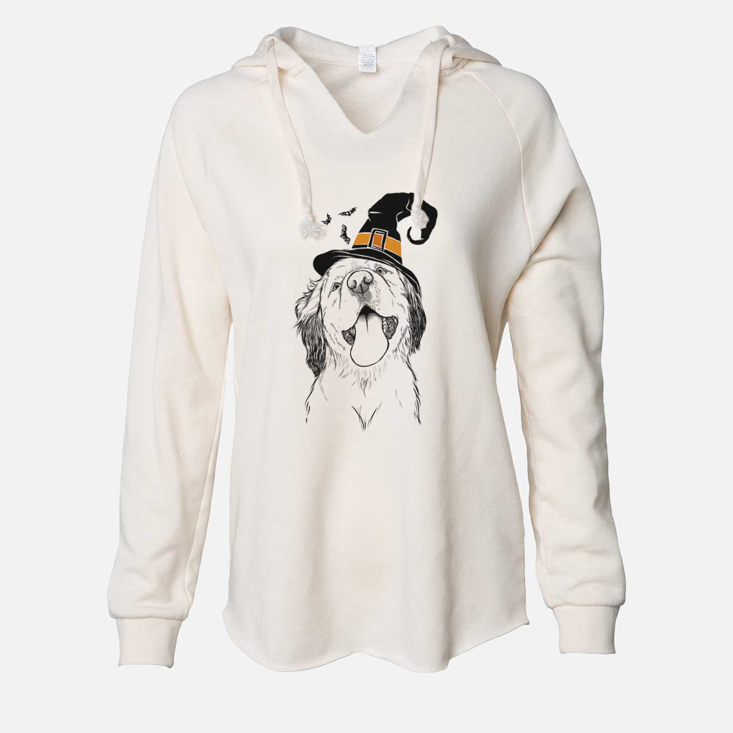Witch Sven the Double Merle Spaniel Aussie Mix - Cali Wave Hooded Sweatshirt