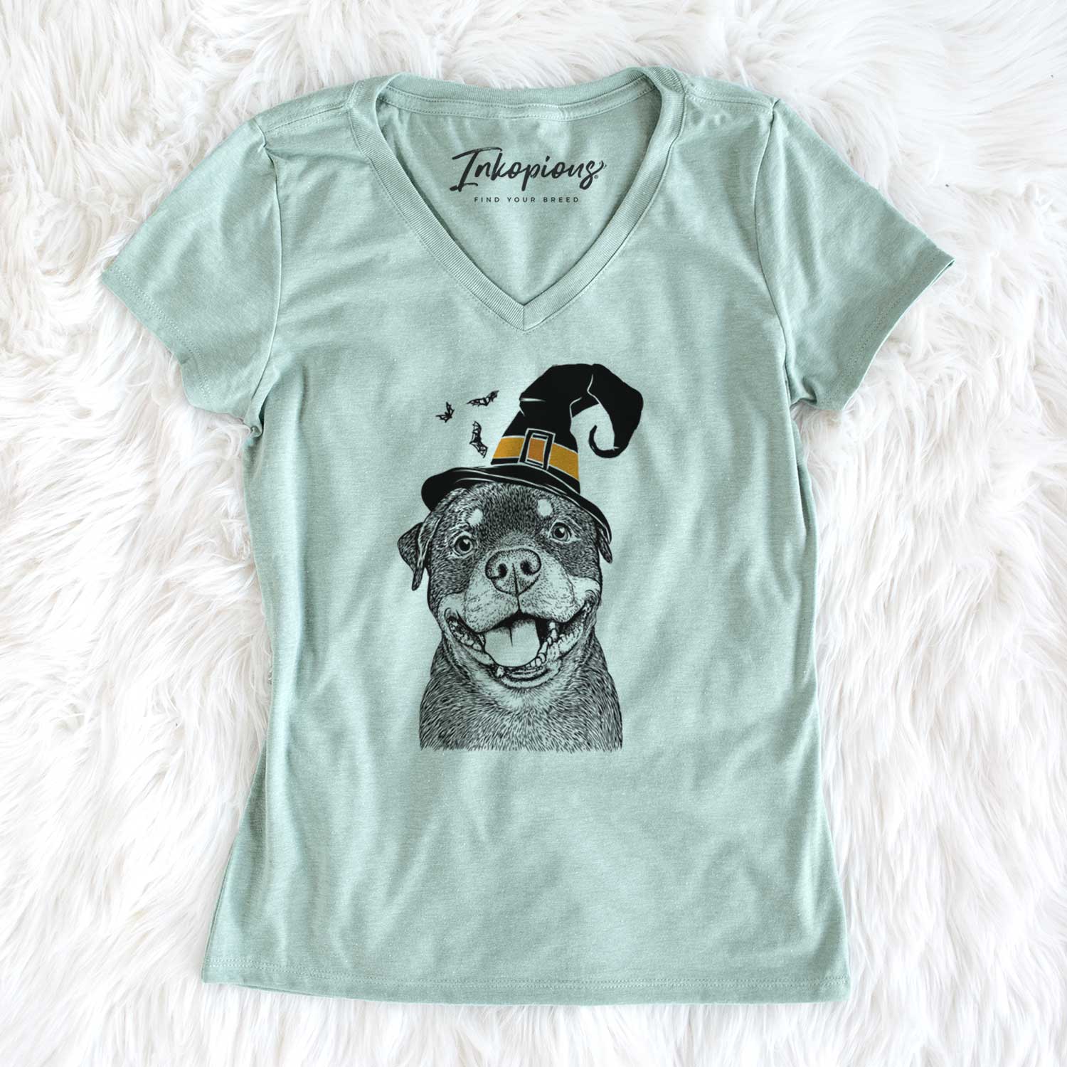 Witch Talos the Rottweiler - Women's V-neck Shirt