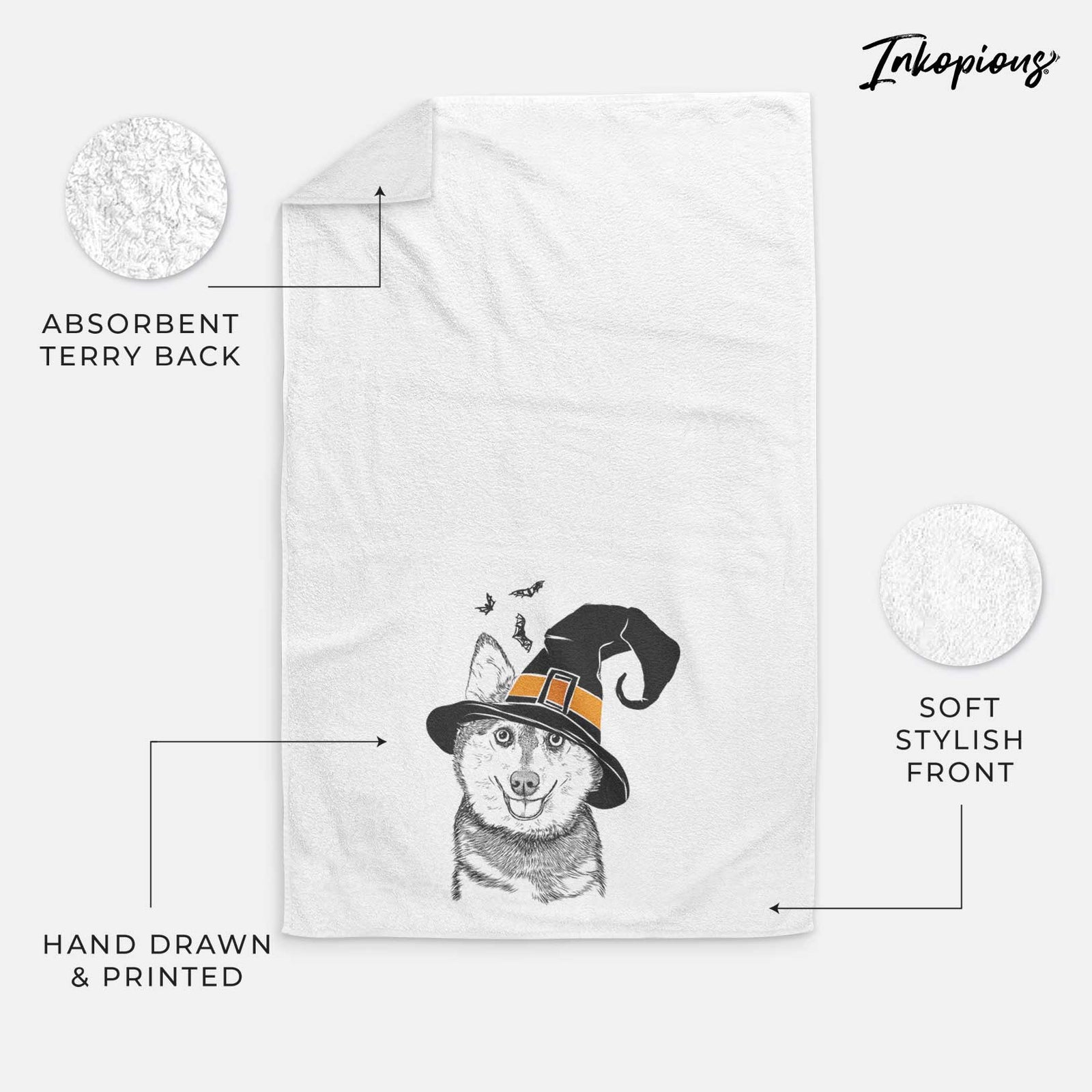 Tellie the Alaskan Klee Kai Decorative Hand Towel