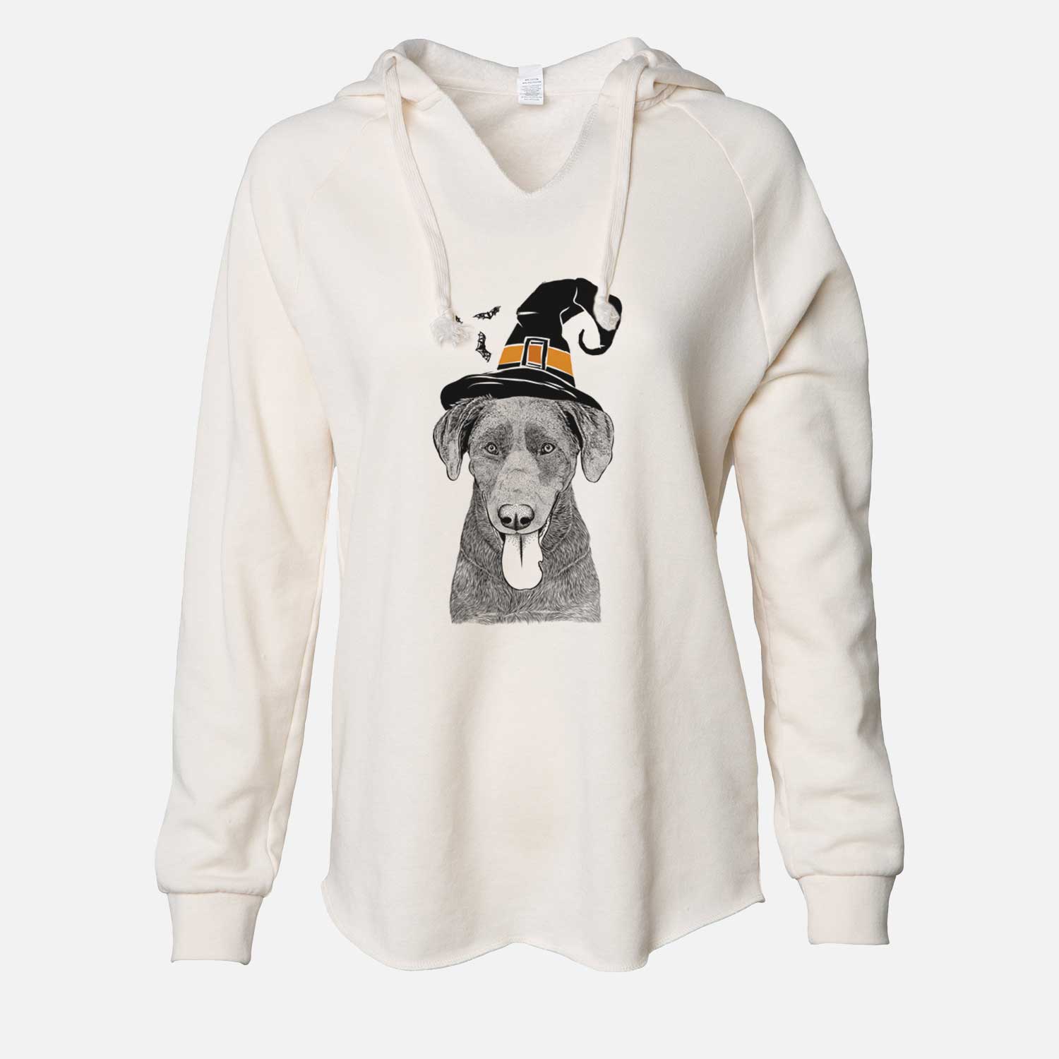 Witch Tobes the Chocolate Lab - Cali Wave Hooded Sweatshirt