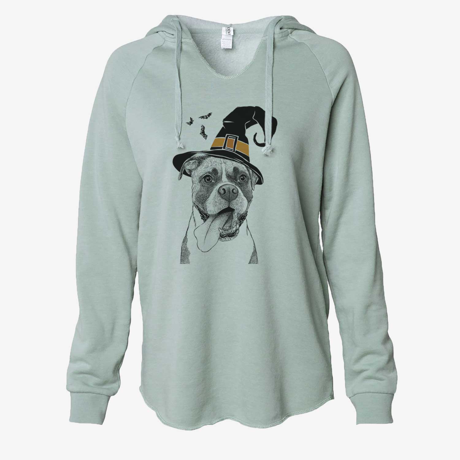 Witch Tuckeroo the Boxer - Cali Wave Hooded Sweatshirt