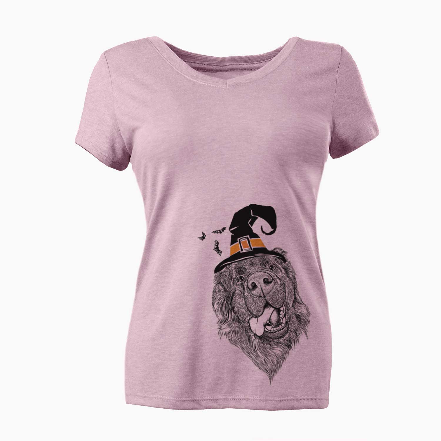 Witch Tuna the Newfoundland - Women's V-neck Shirt