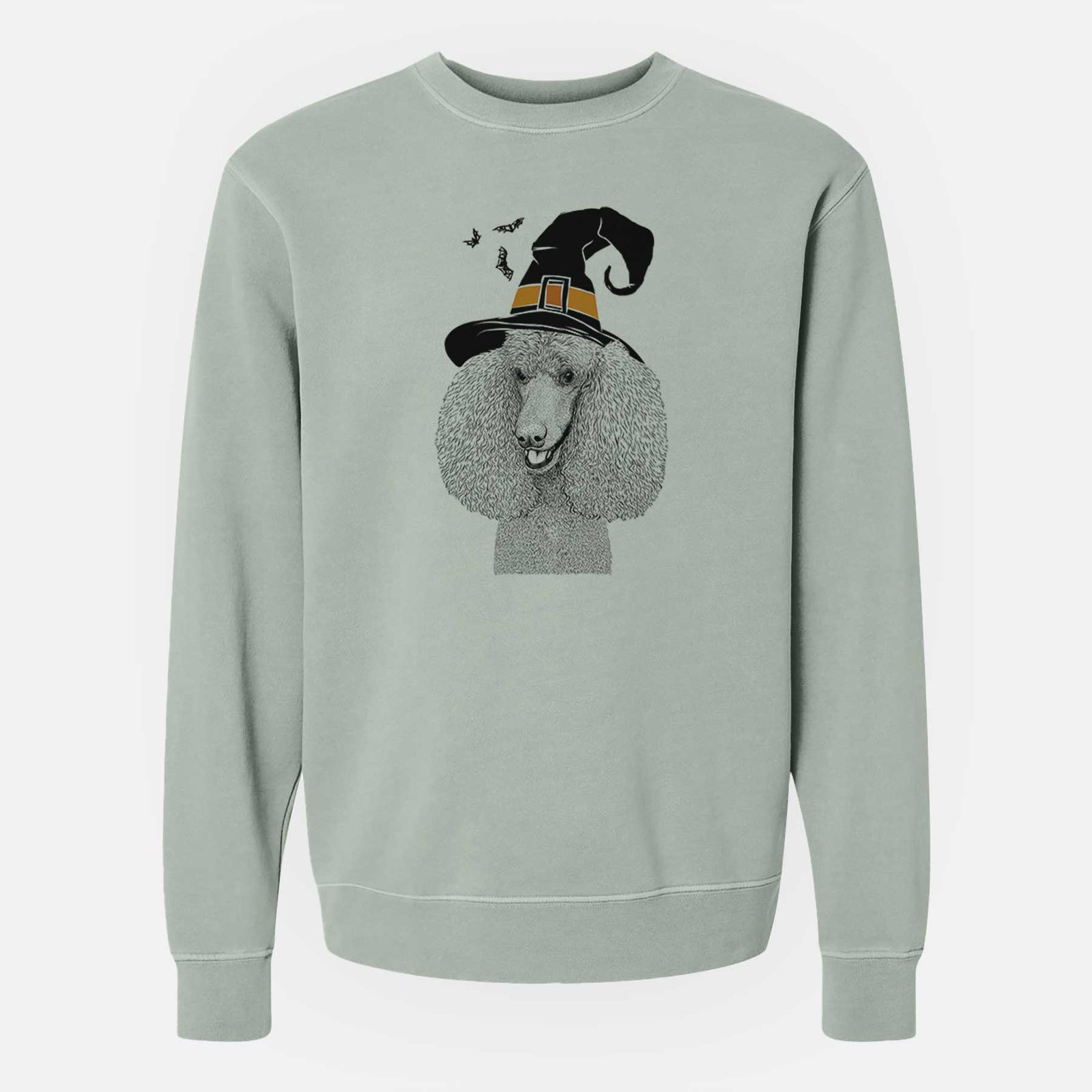 Witch Uncle Tucker the Poodle - Unisex Pigment Dyed Crew Sweatshirt