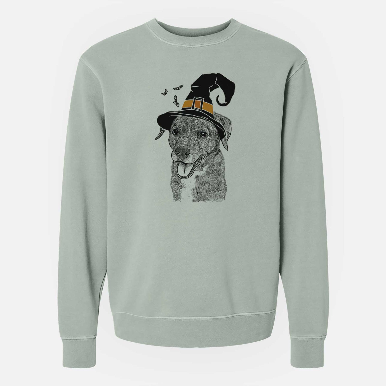 Witch Wally the Mixed Breed - Unisex Pigment Dyed Crew Sweatshirt