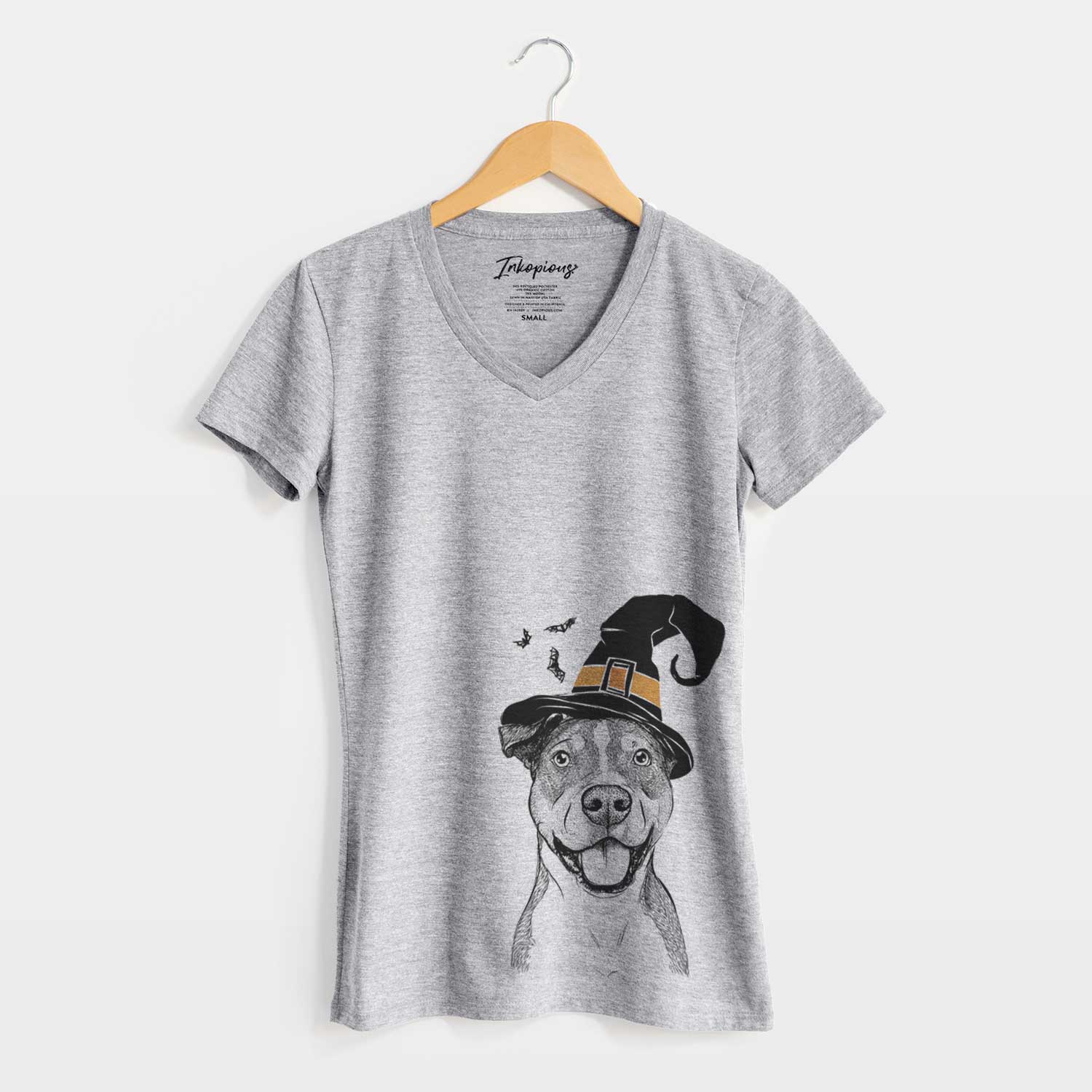 Witch Wendy the Mixed Breed - Women's V-neck Shirt