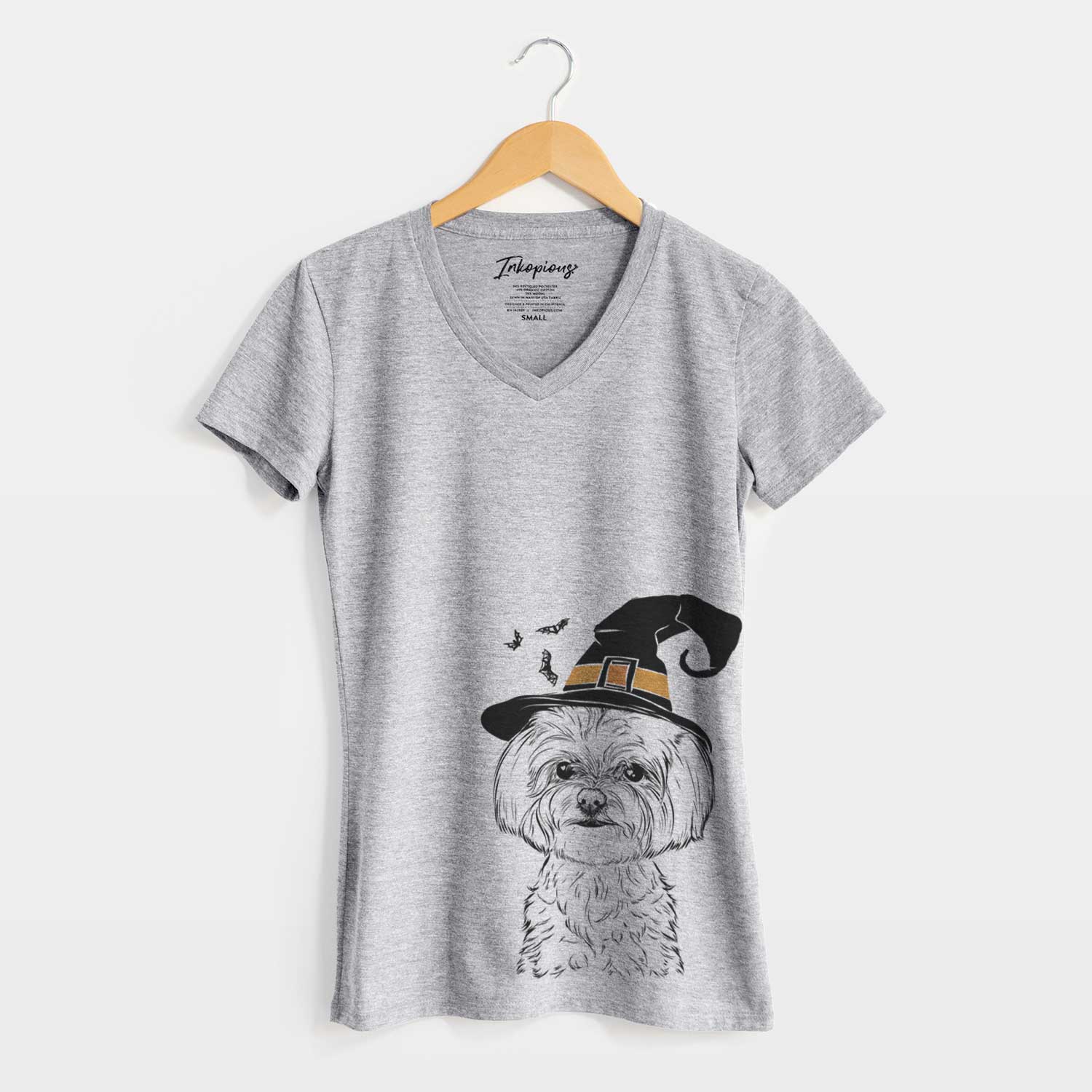 Witch Willow the Maltese - Women's V-neck Shirt