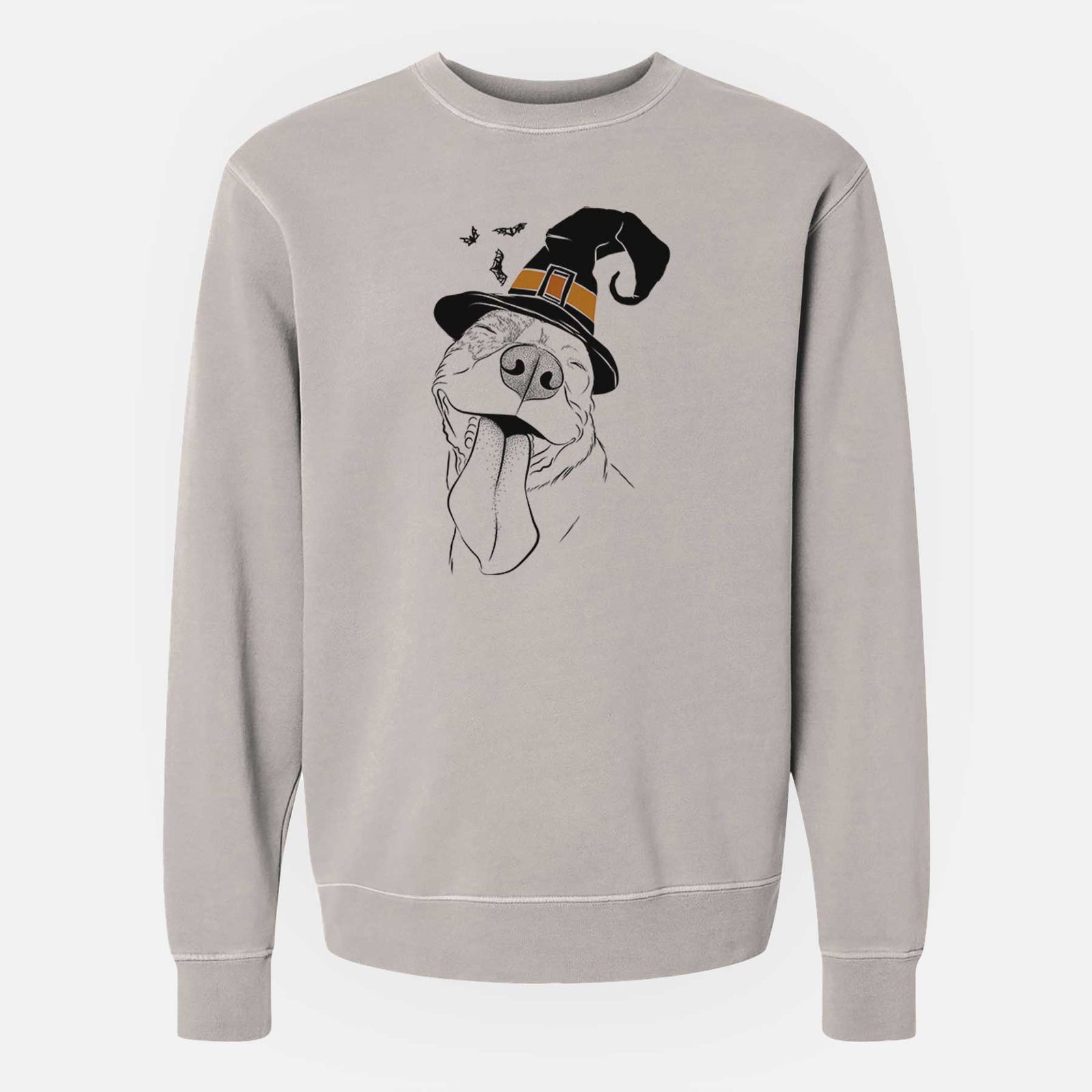 Witch Xena the American Staffordshire Terrier - Unisex Pigment Dyed Crew Sweatshirt