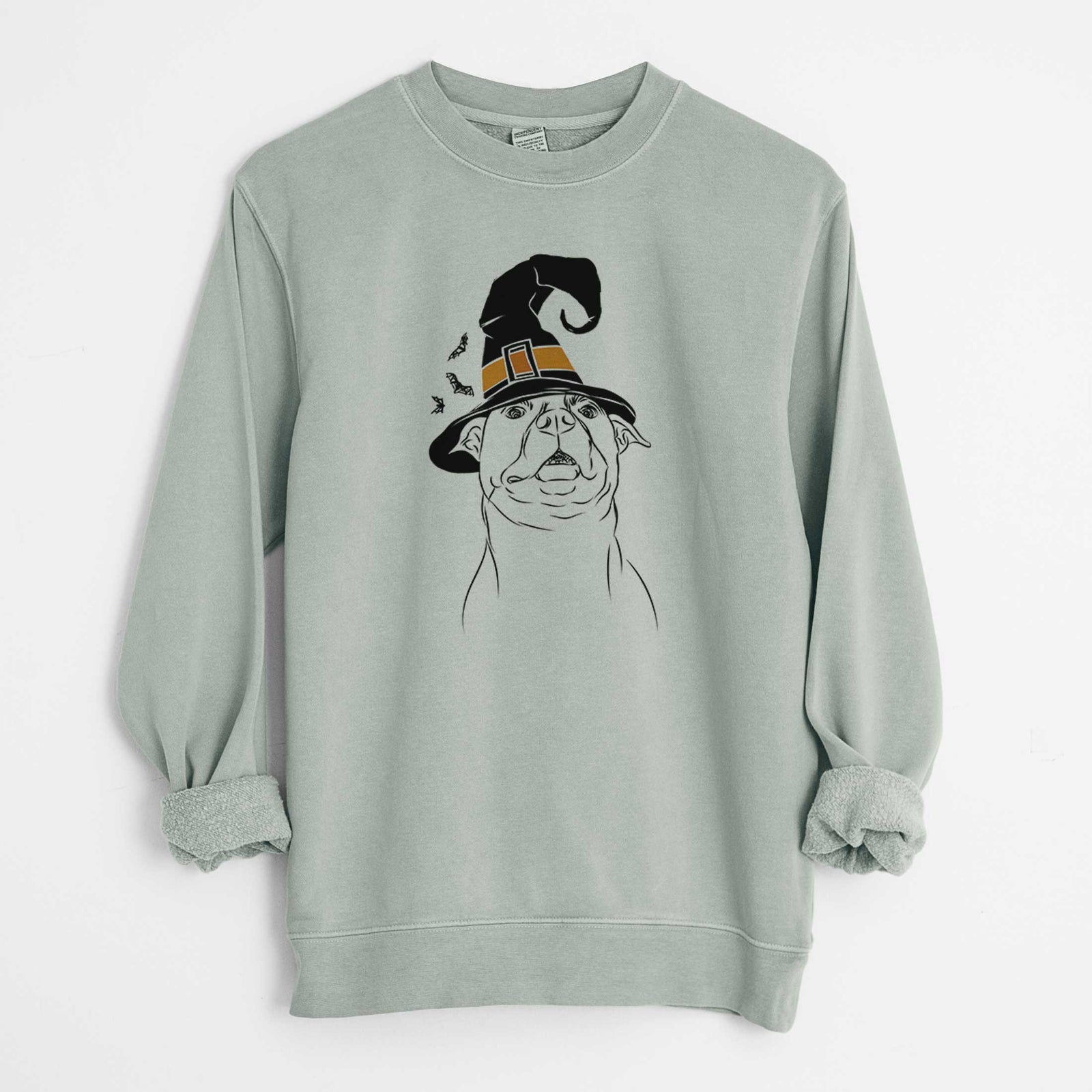 Witch Zada the Pitbull - Unisex Pigment Dyed Crew Sweatshirt