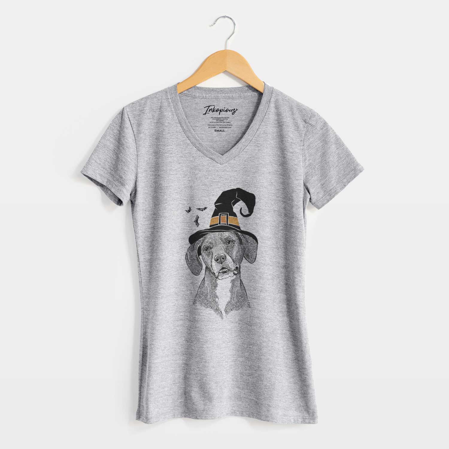 Witch Zeena the Plott Hound Mix - Women's V-neck Shirt