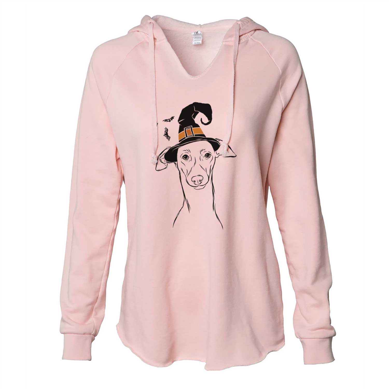 Witch Ziggie the Italian Greyhound - Cali Wave Hooded Sweatshirt