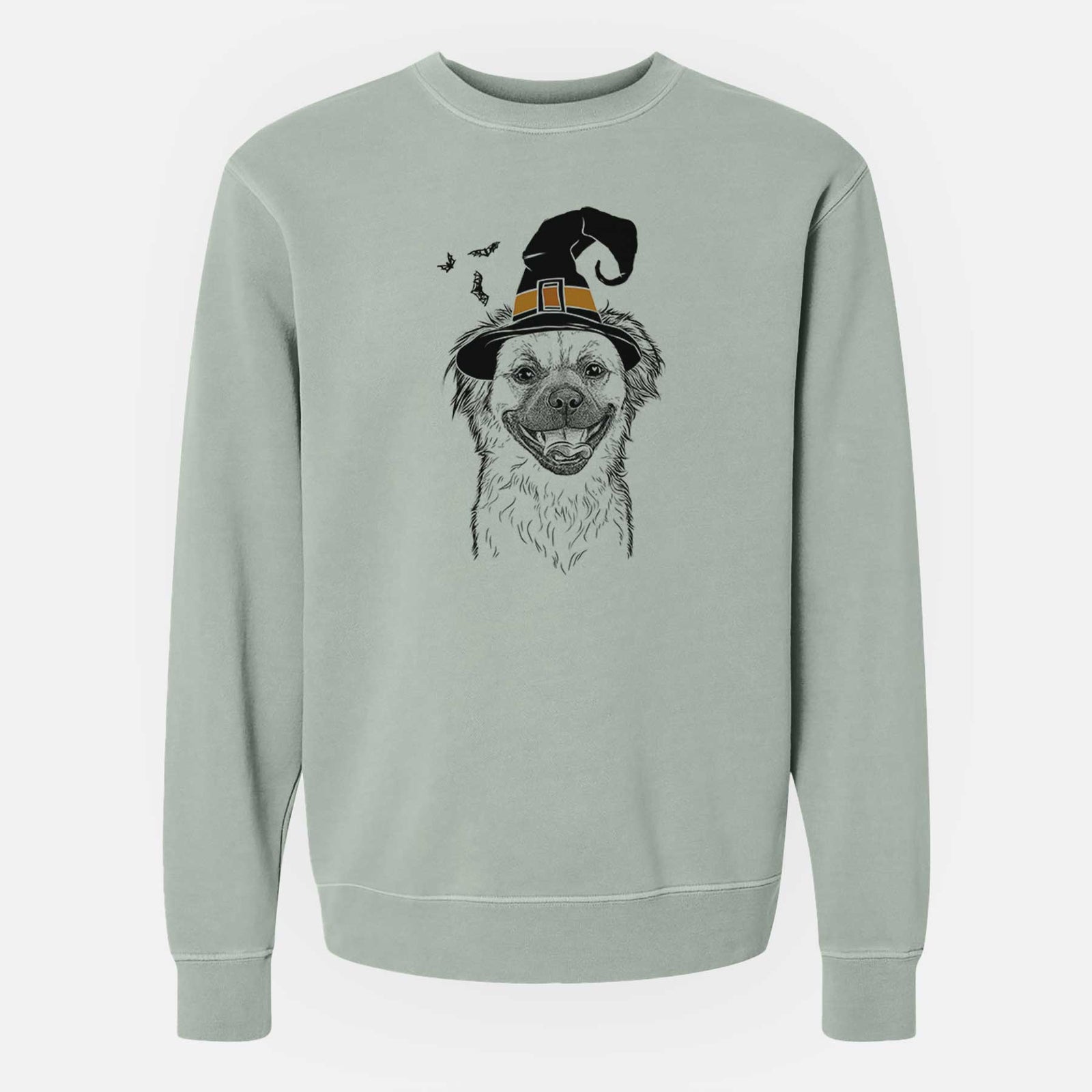 Witch Zuri the Spaniel Mix - Unisex Pigment Dyed Crew Sweatshirt