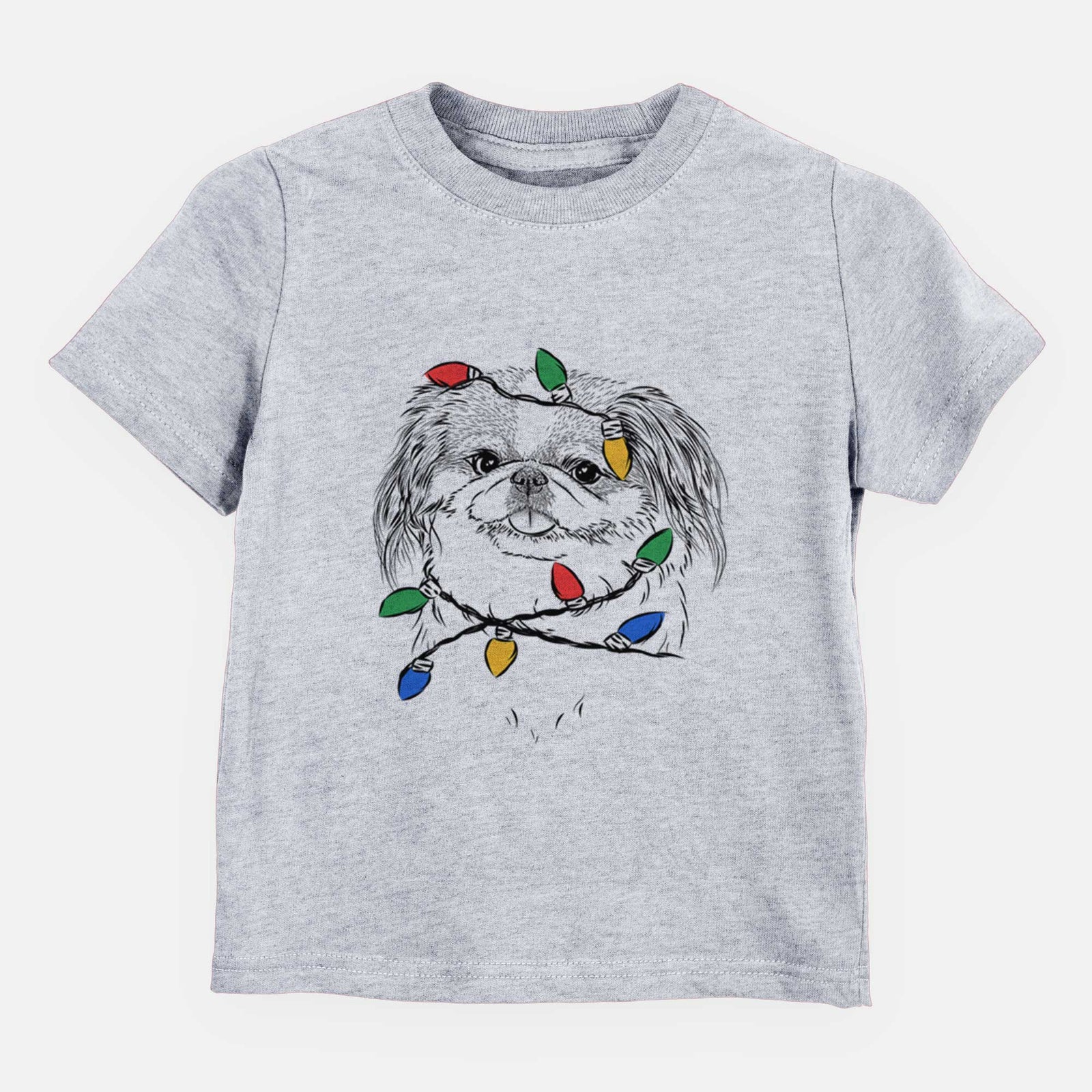 Christmas Lights Abra Bean the Pekingese - Kids/Youth/Toddler Shirt