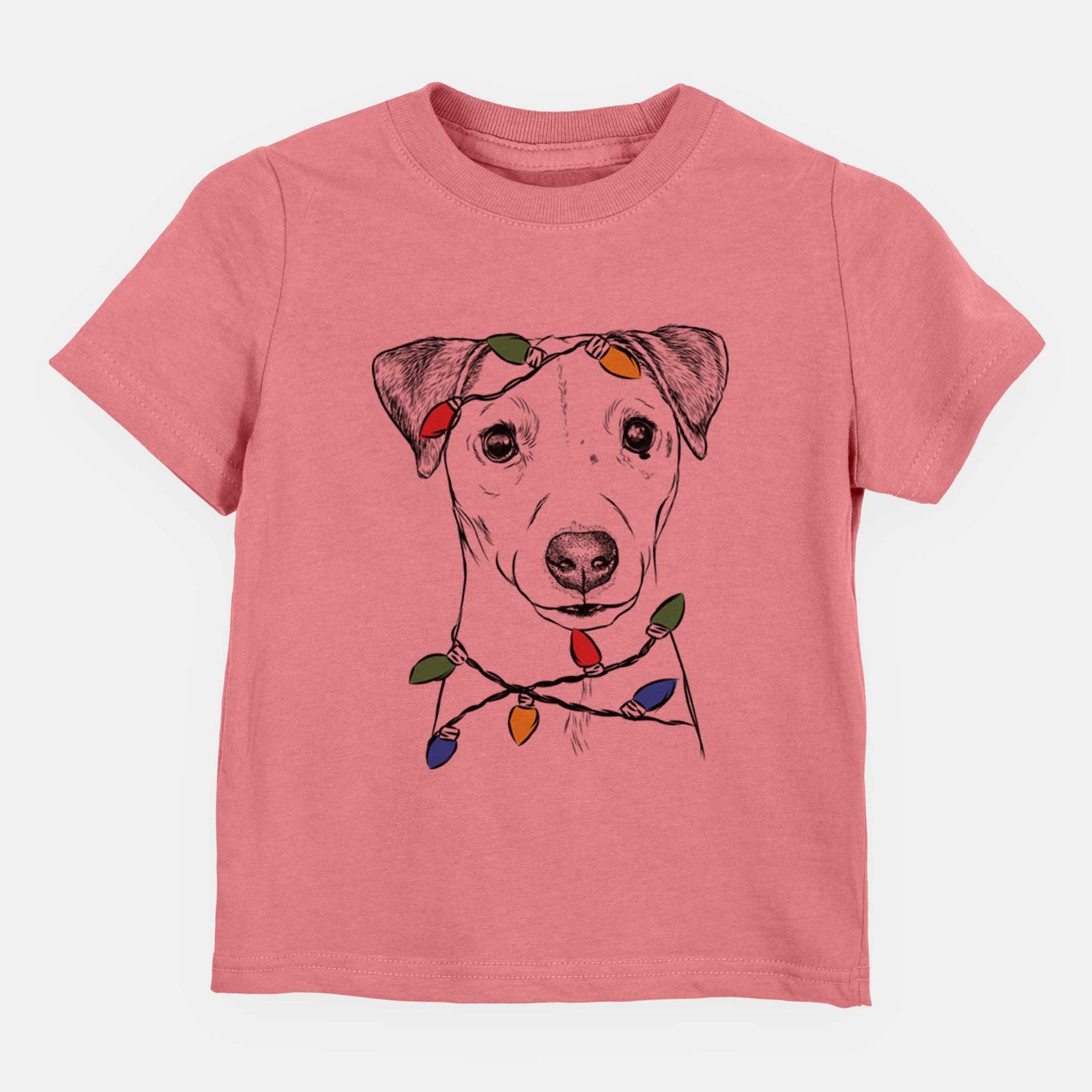 Christmas Lights Ally the Jack Russell Terrier - Kids/Youth/Toddler Shirt