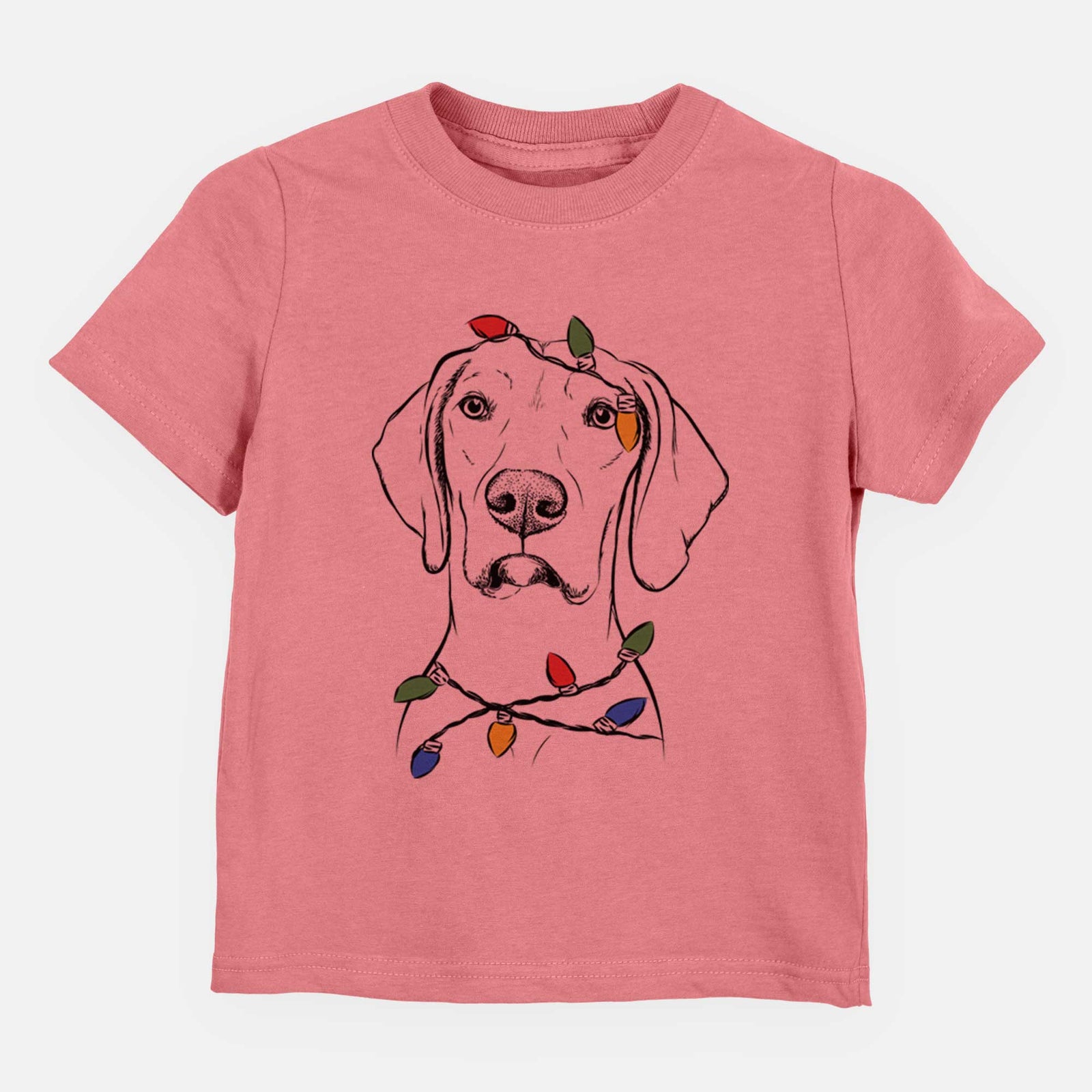 Christmas Lights Almond the Vizmaraner - Kids/Youth/Toddler Shirt