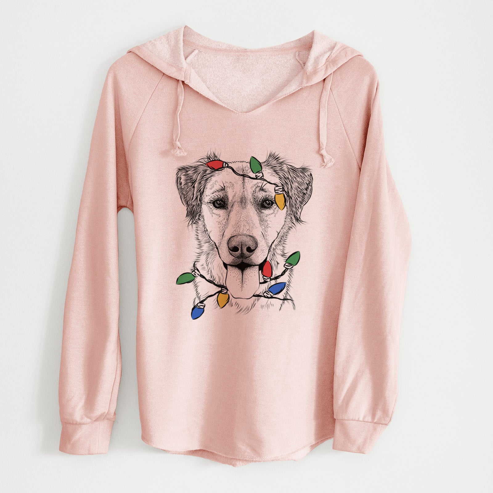 Christmas Lights Apollo the Mixed Breed - Cali Wave Hooded Sweatshirt