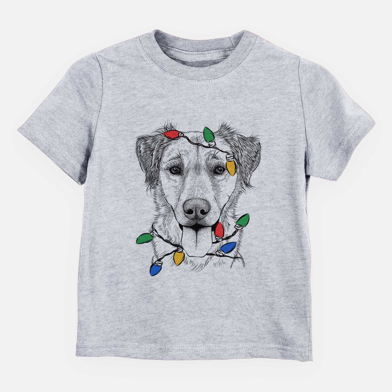 Christmas Lights Apollo the Mixed Breed - Kids/Youth/Toddler Shirt