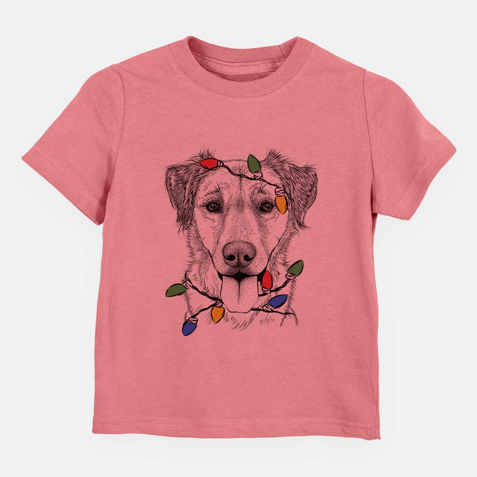 Christmas Lights Apollo the Mixed Breed - Kids/Youth/Toddler Shirt