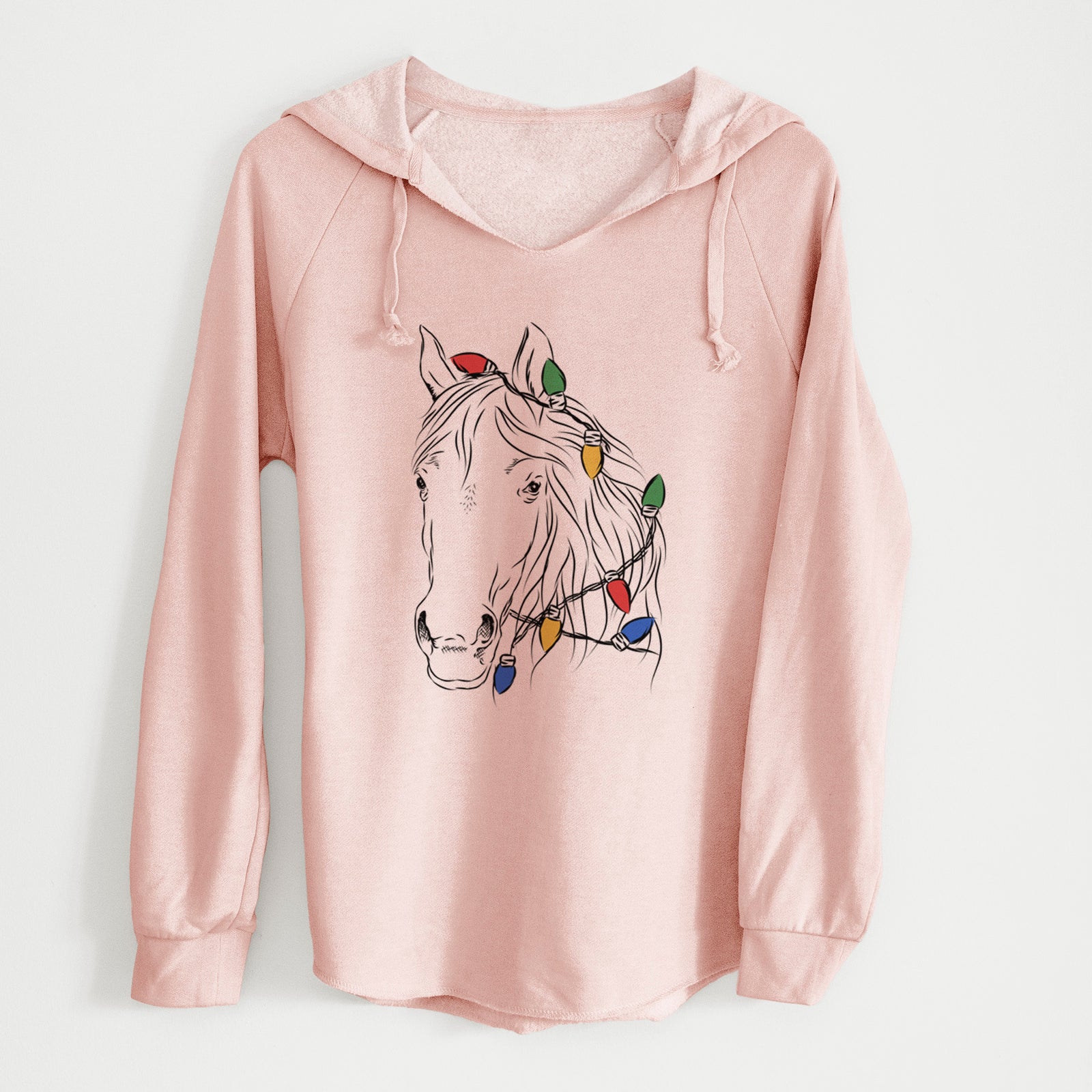 Christmas Lights Aria the Horse - Cali Wave Hooded Sweatshirt