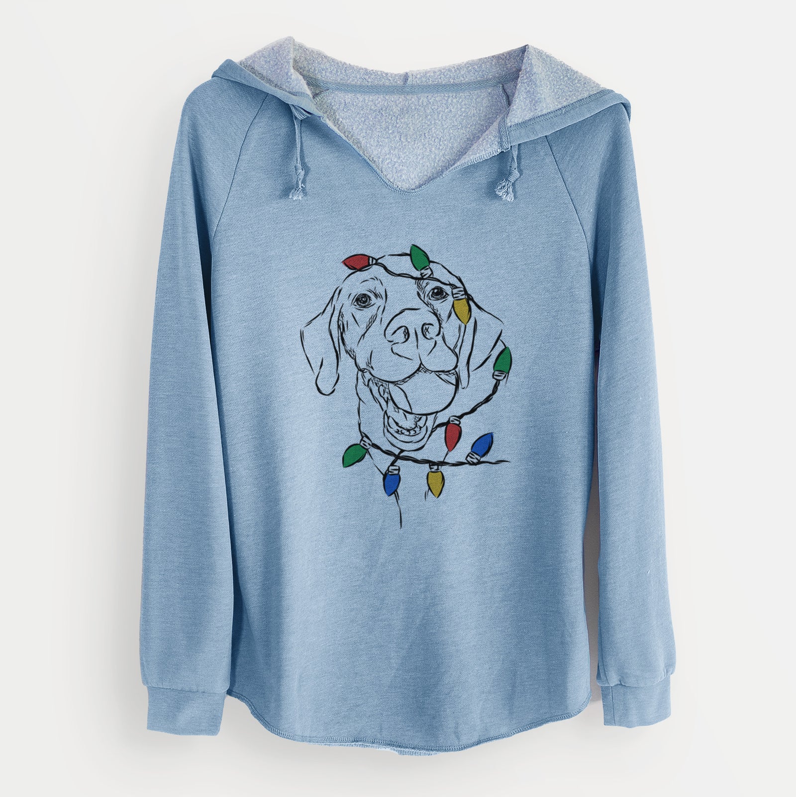 Christmas Lights Bailey the Labrador Retriever - Cali Wave Hooded Sweatshirt