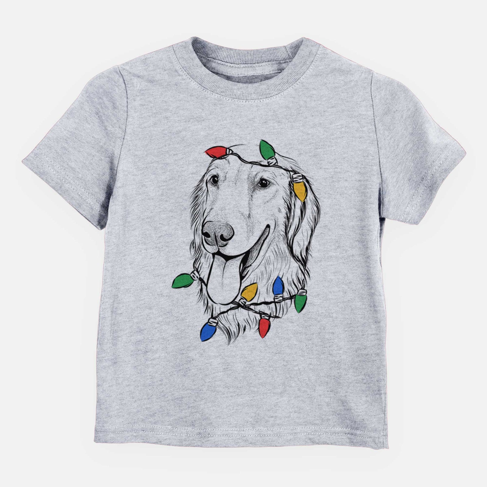 Christmas Lights Bailey the Golden Retriever - Kids/Youth/Toddler Shirt