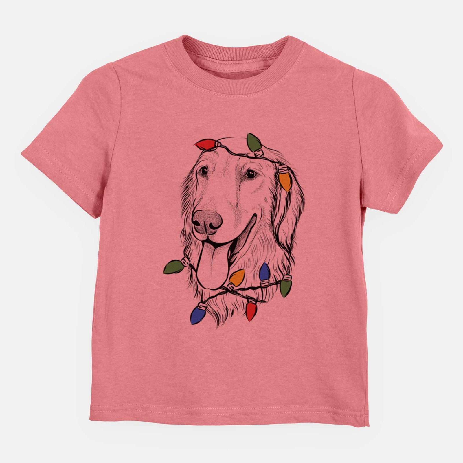 Christmas Lights Bailey the Golden Retriever - Kids/Youth/Toddler Shirt