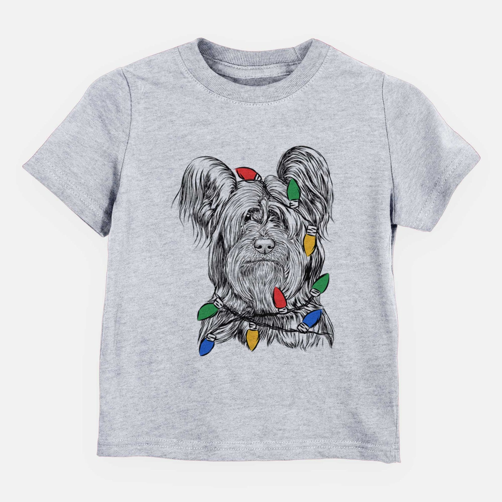 Christmas Lights Bandit the Skye Terrier - Kids/Youth/Toddler Shirt