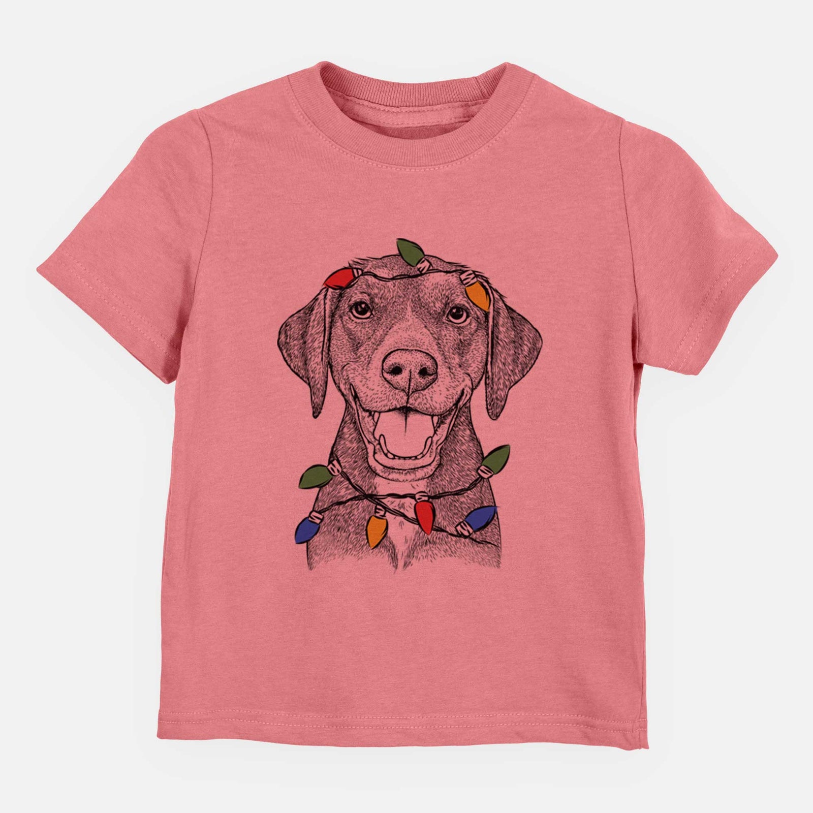 Christmas Lights Beaver the Hound Mix - Kids/Youth/Toddler Shirt