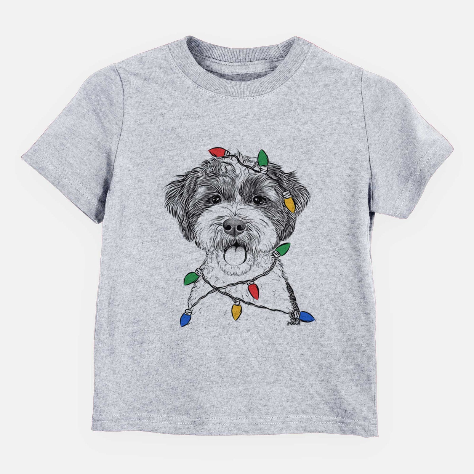 Christmas Lights Bella the Cockapoo - Kids/Youth/Toddler Shirt