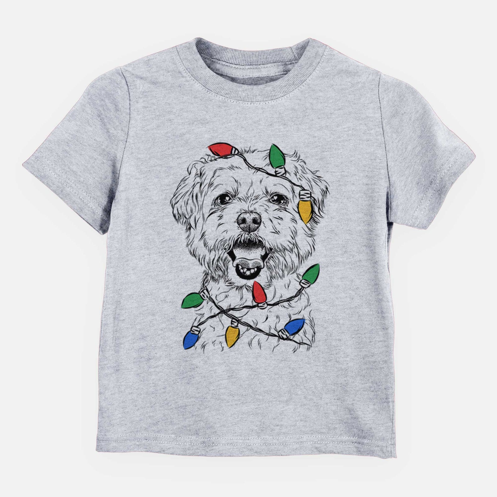 Christmas Lights Belle the Maltipoo - Kids/Youth/Toddler Shirt