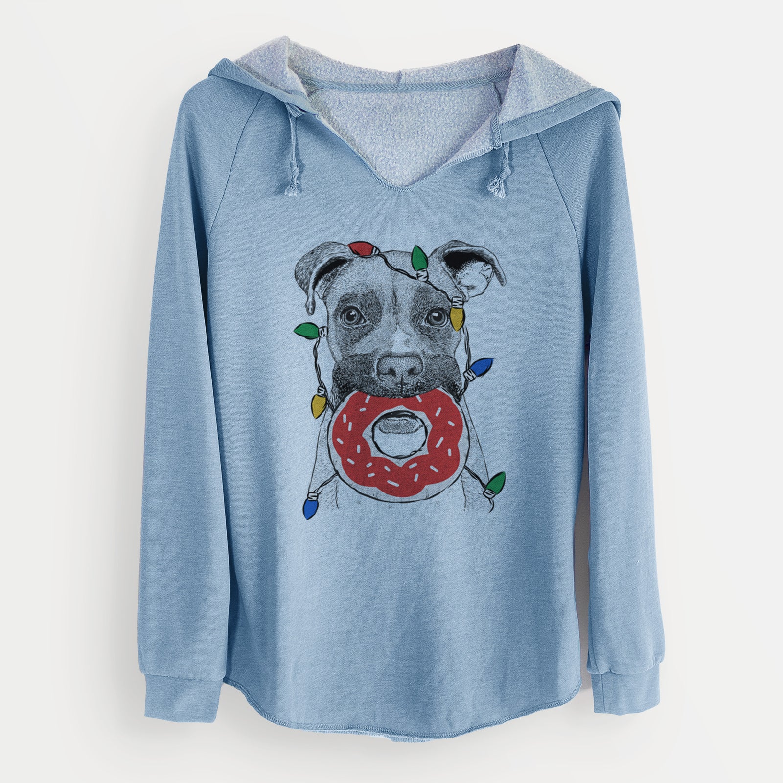 Christmas Lights Bo the Boxer - Cali Wave Hooded Sweatshirt