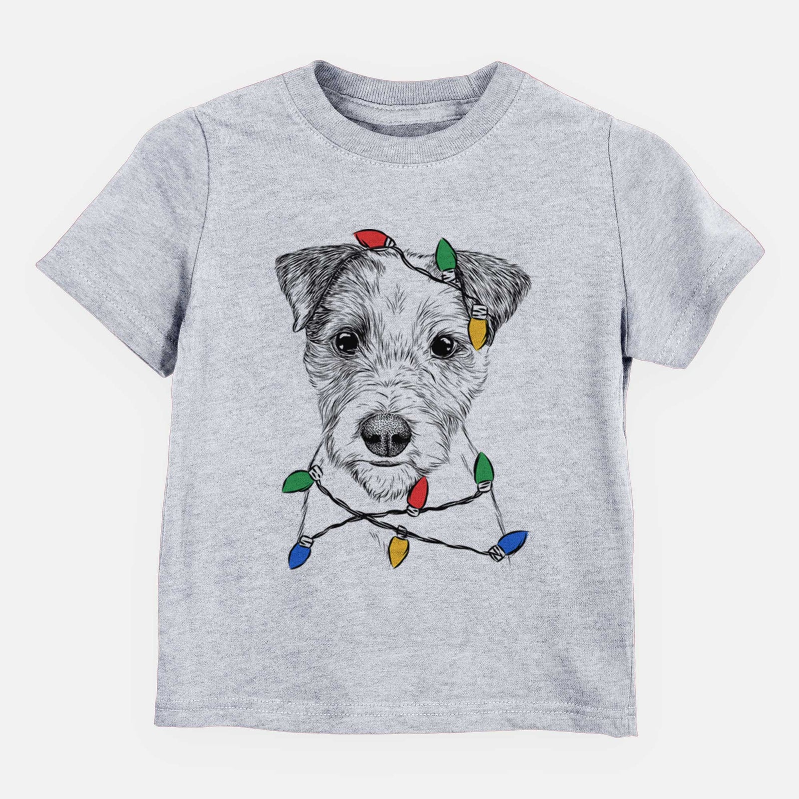Christmas Lights Bogart the Parson Russell Terrier - Kids/Youth/Toddler Shirt