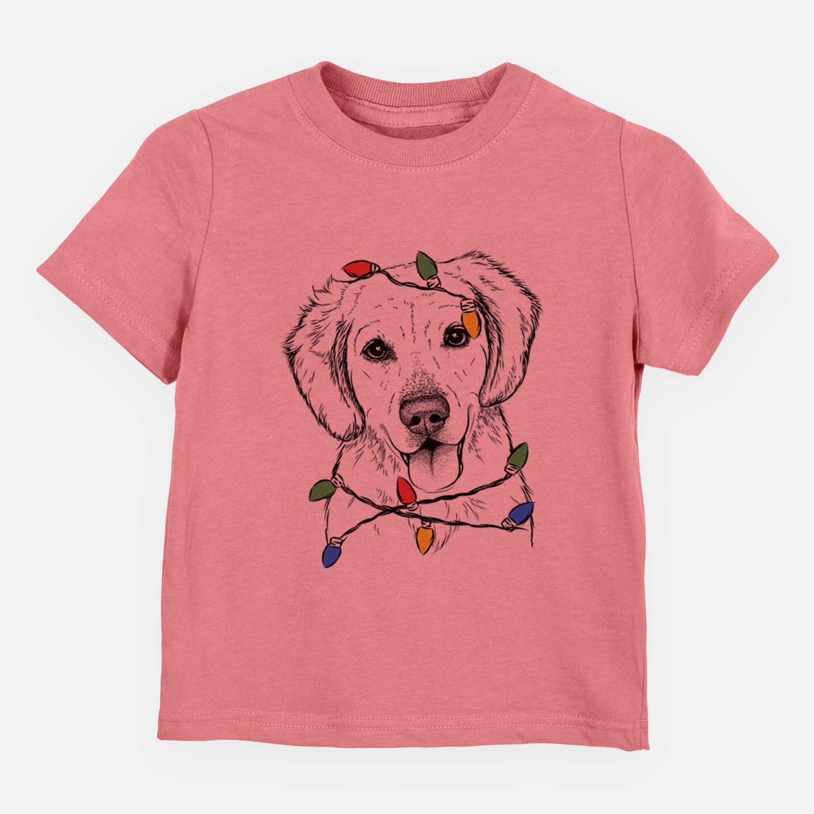 Christmas Lights Bojo the Golden Retriever - Kids/Youth/Toddler Shirt