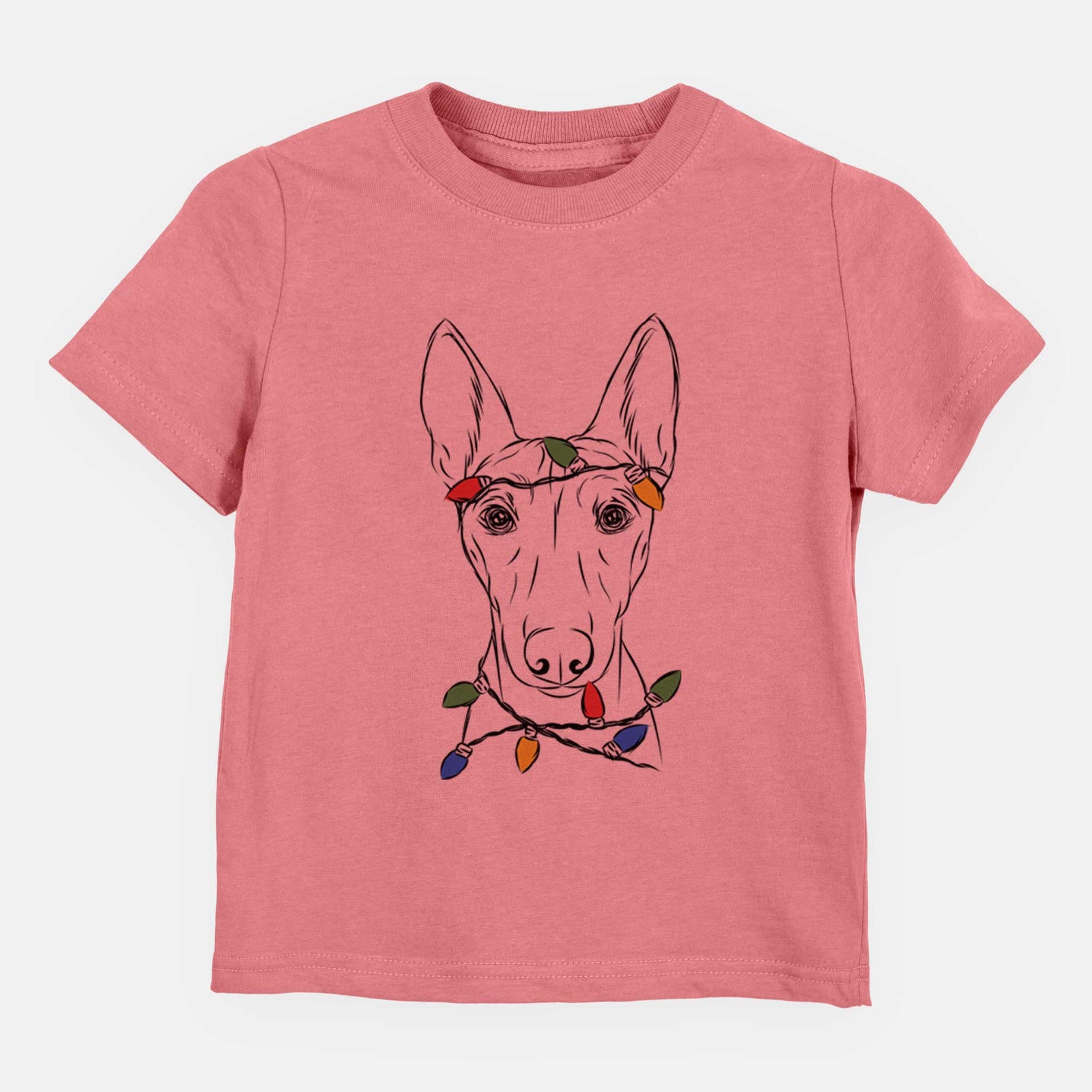 Christmas Lights Bonsai the Basenji - Kids/Youth/Toddler Shirt
