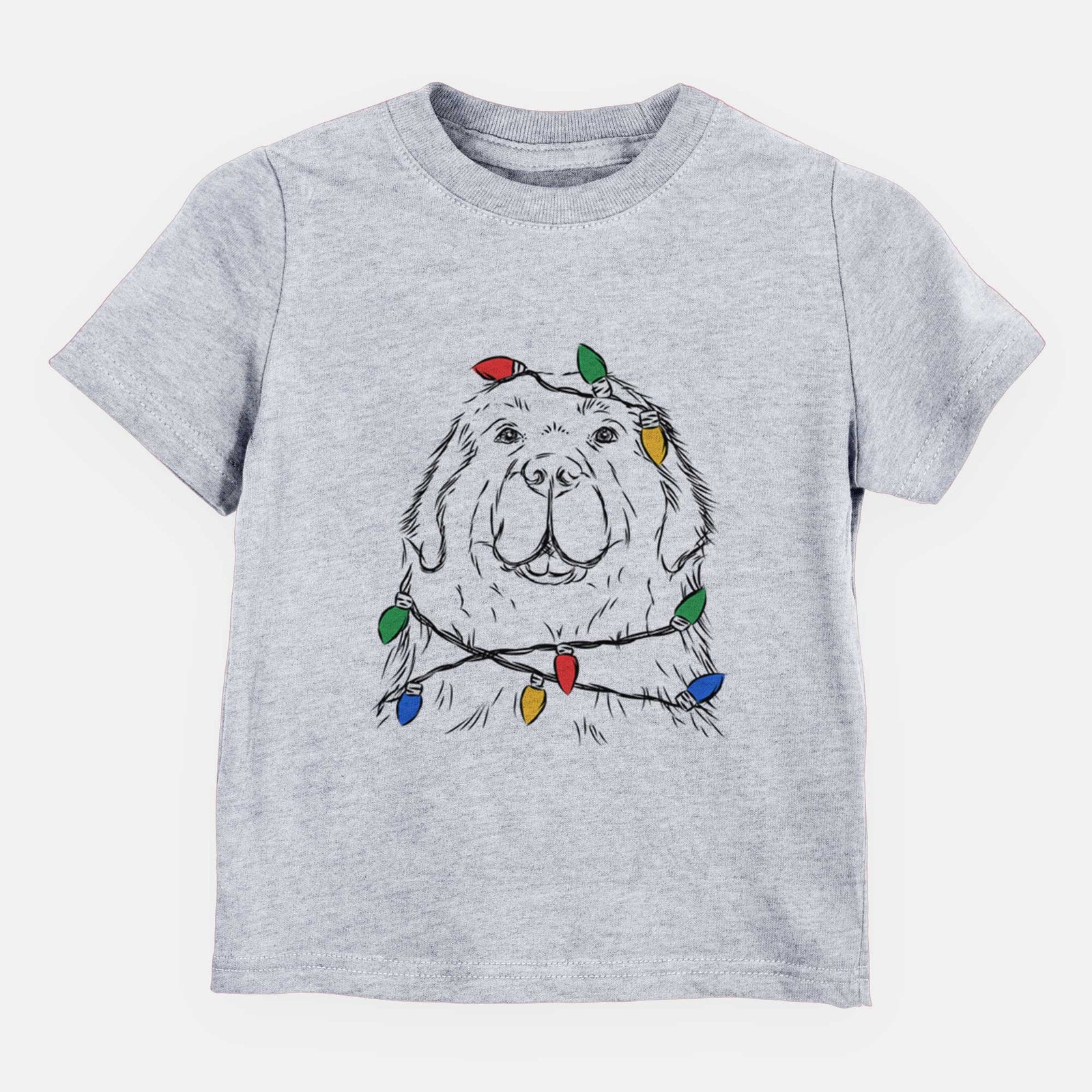 Christmas Lights Boomer the Newfoundland - Kids/Youth/Toddler Shirt