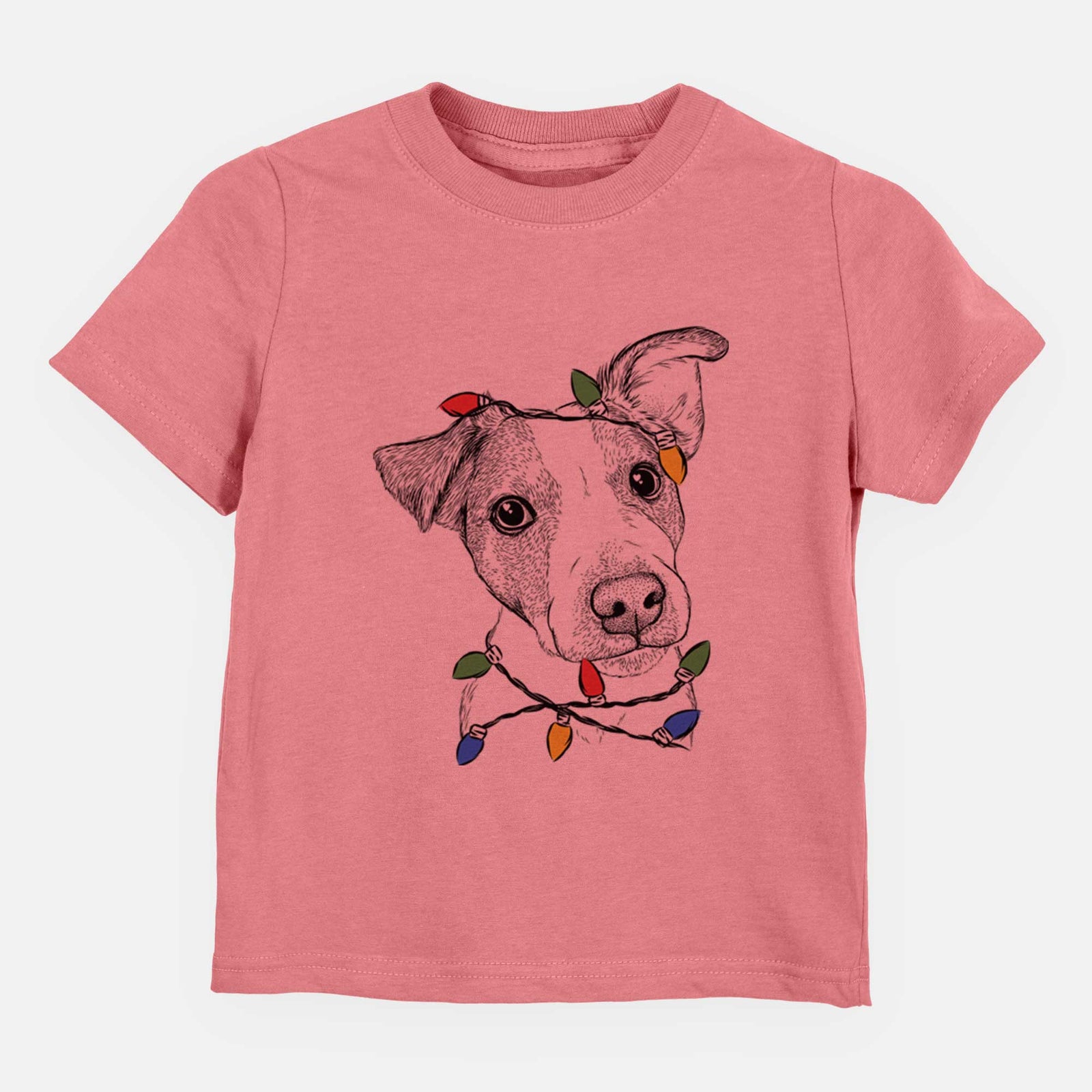 Christmas Lights Bosse the Jack Russell Terrier - Kids/Youth/Toddler Shirt