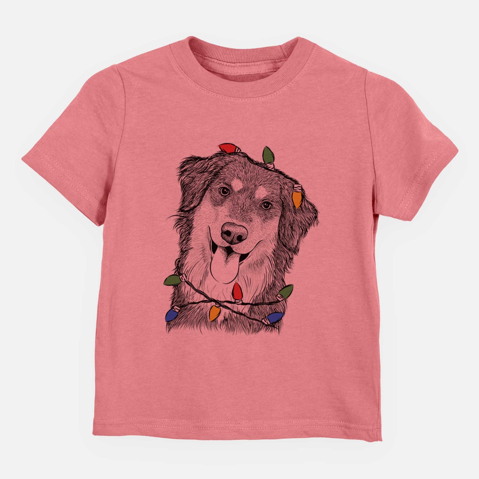 Christmas Lights Brodie the Golden Aussie - Kids/Youth/Toddler Shirt