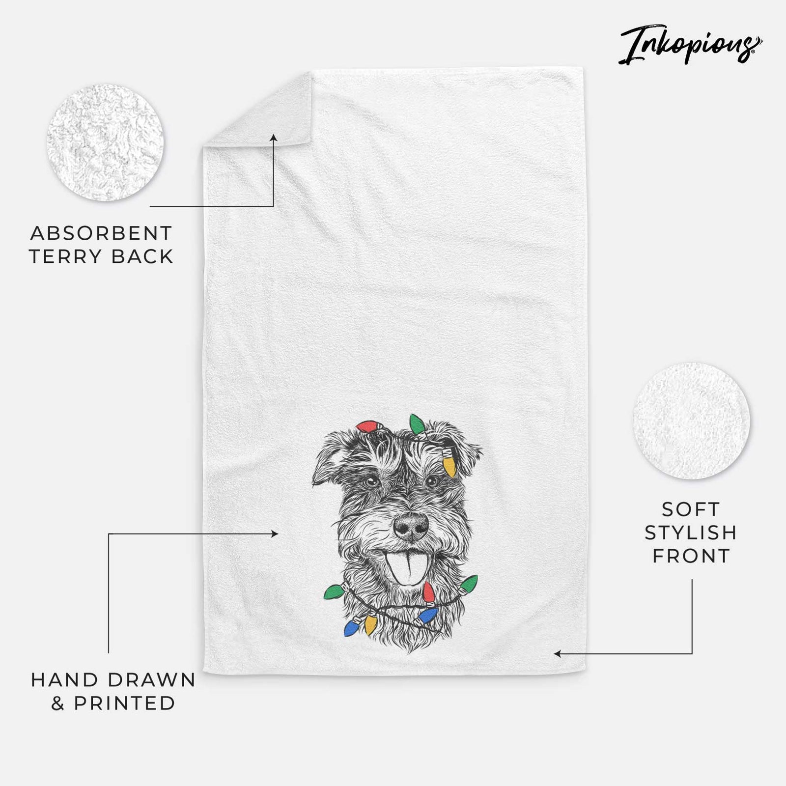 Buster the Schnoodle Decorative Hand Towel