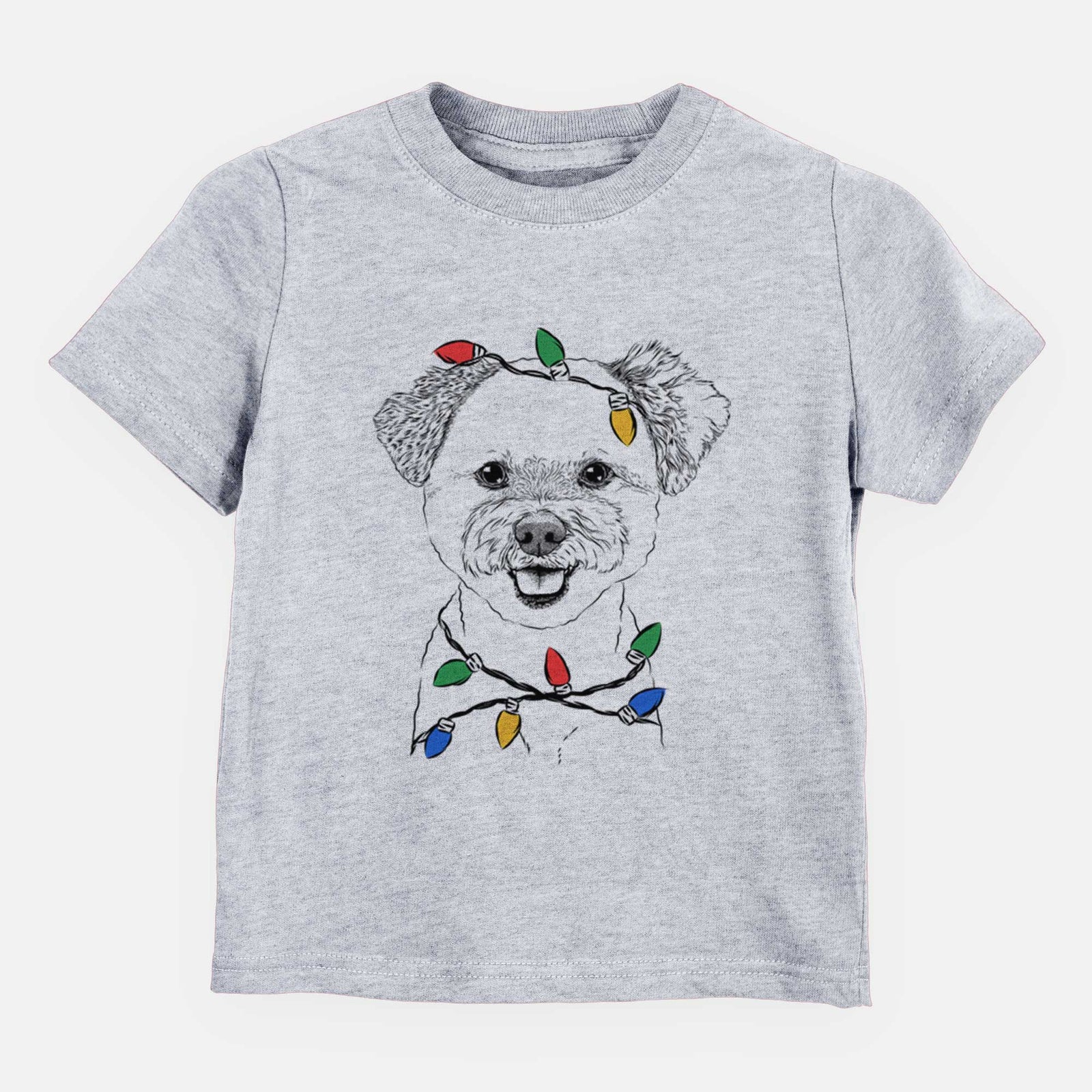 Christmas Lights Chippy the Mixed Breed - Kids/Youth/Toddler Shirt