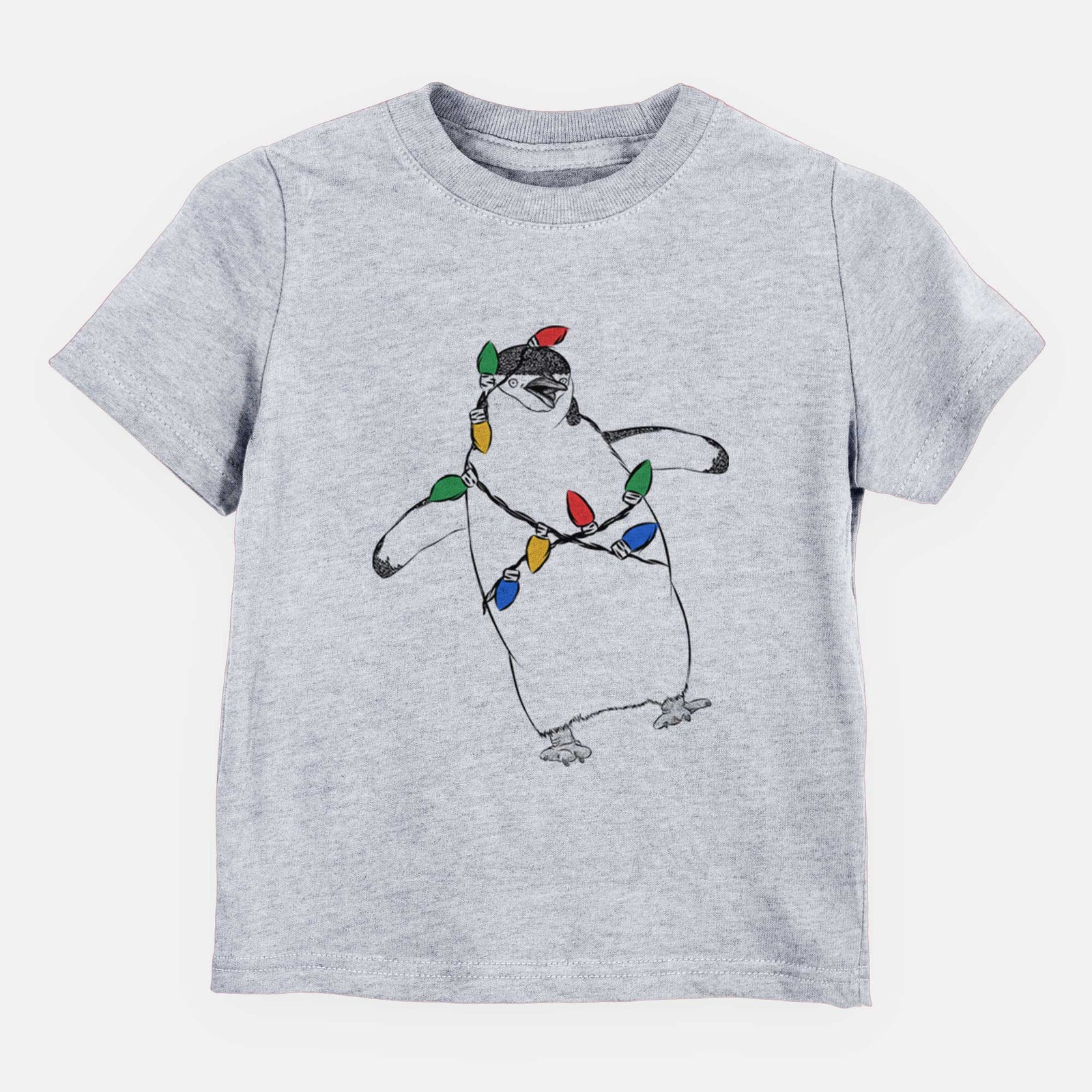 Christmas Lights Chive the Chinstrap Penguin - Kids/Youth/Toddler Shirt