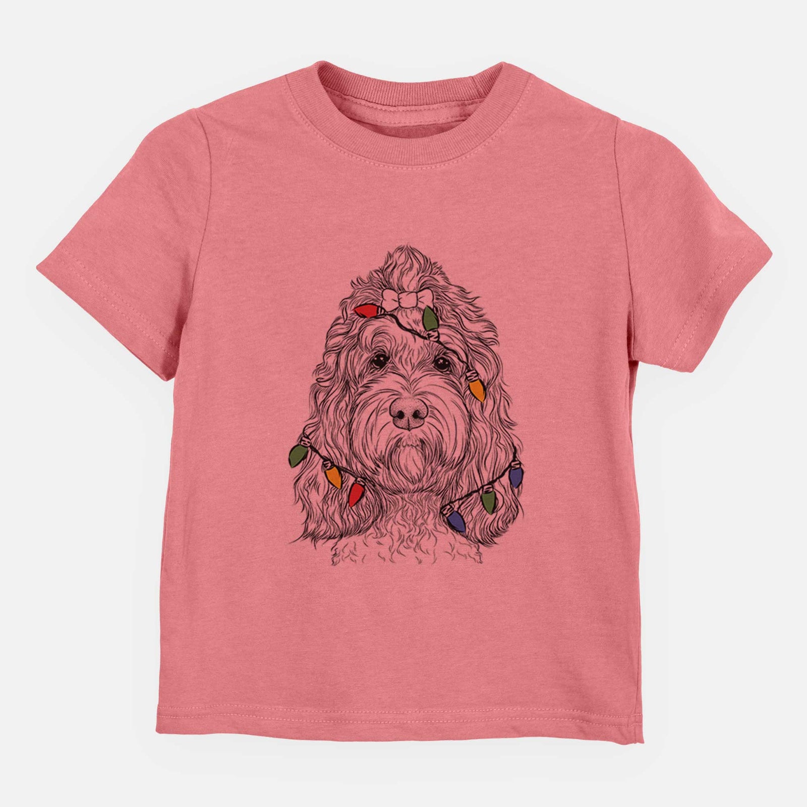 Christmas Lights Chloe the Cockapoo - Kids/Youth/Toddler Shirt