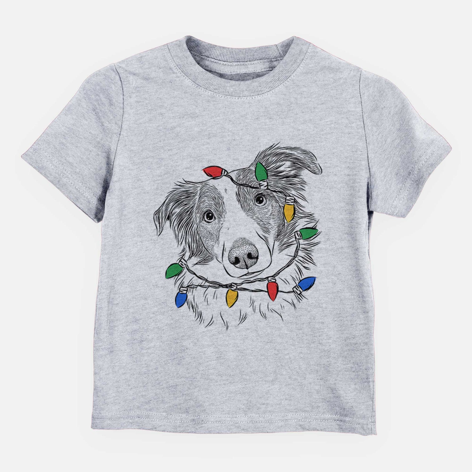 Christmas Lights Cyclone the Australian Shepherd - Kids/Youth/Toddler Shirt